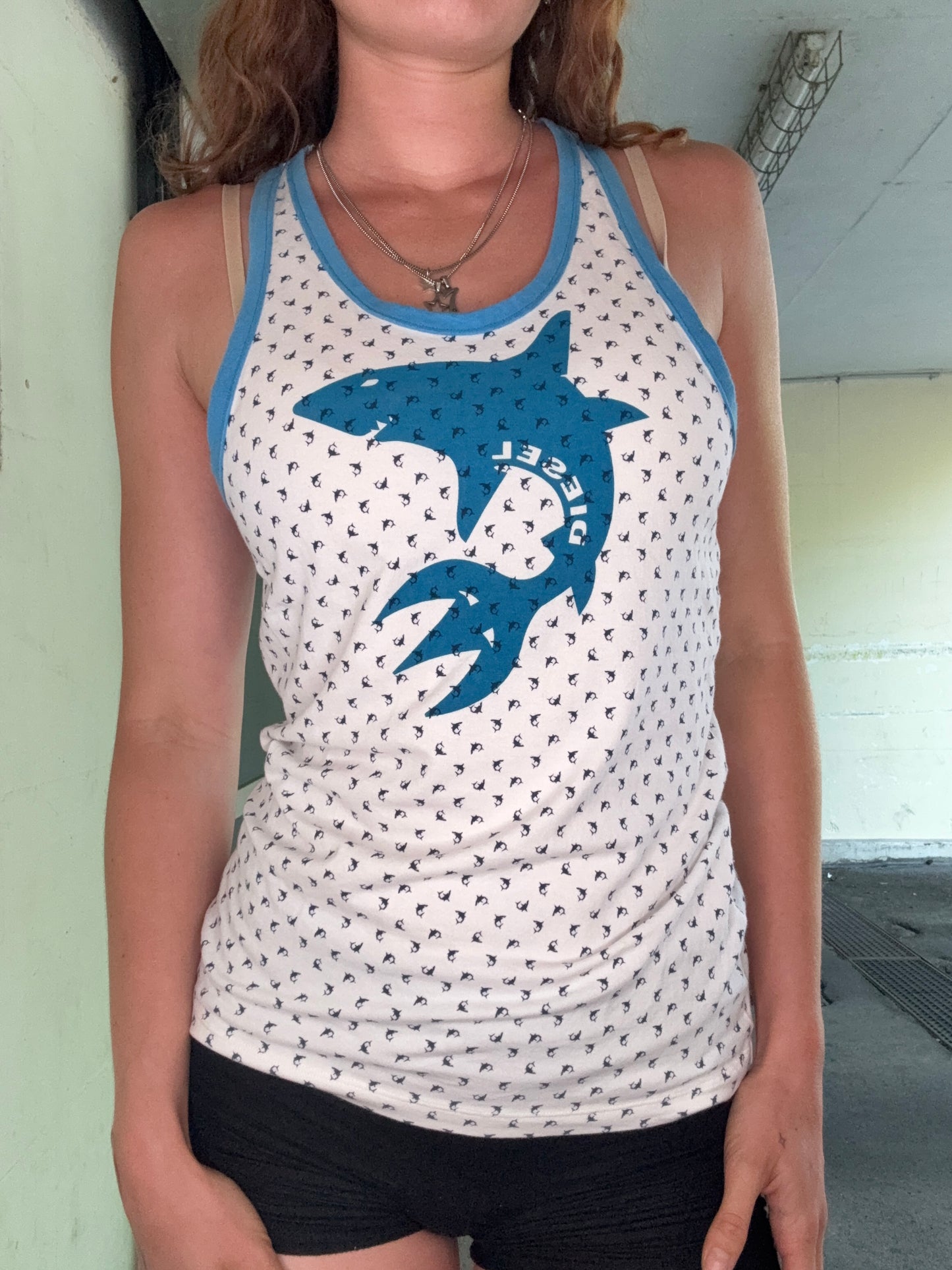 DIESEL SHARK LOGO TANK TOP (M)