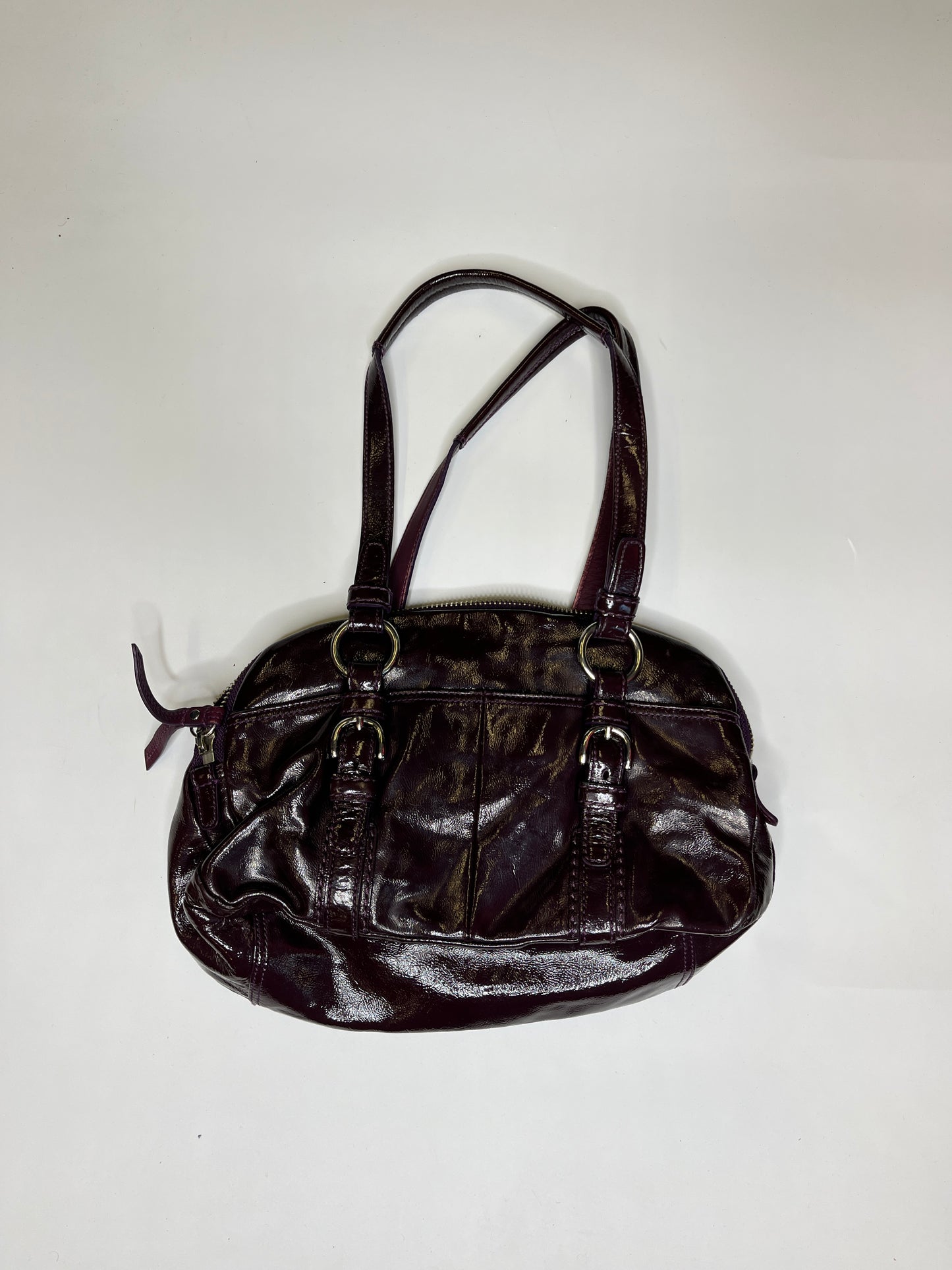 DARK PURPLE/BORDEAUX COACH PURSE
