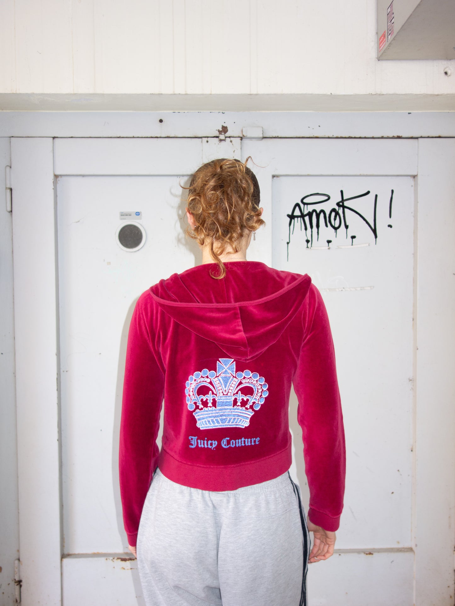 JUICY COUTURE ZIPPER RED 2000s (S)