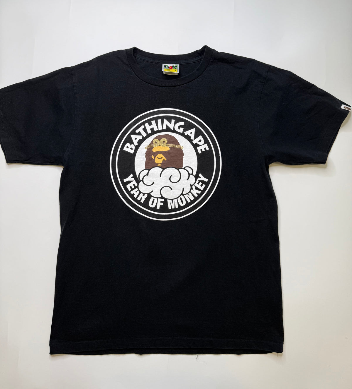 BAPE YEAR OF MONKEY TEE – BLACK (L)