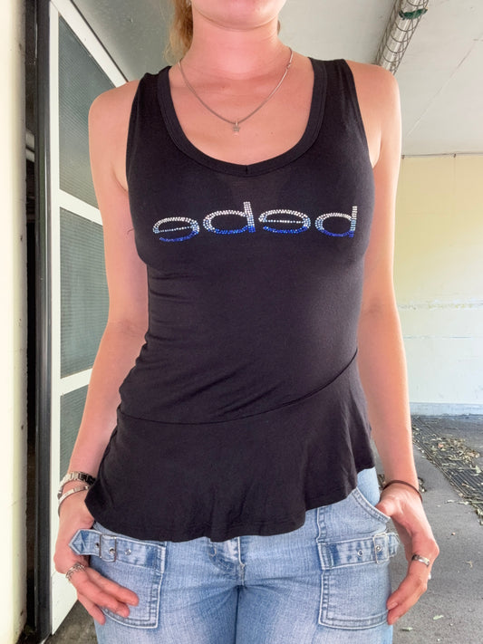 VINTAGE BEBE SHIRT IN BLACK (S)