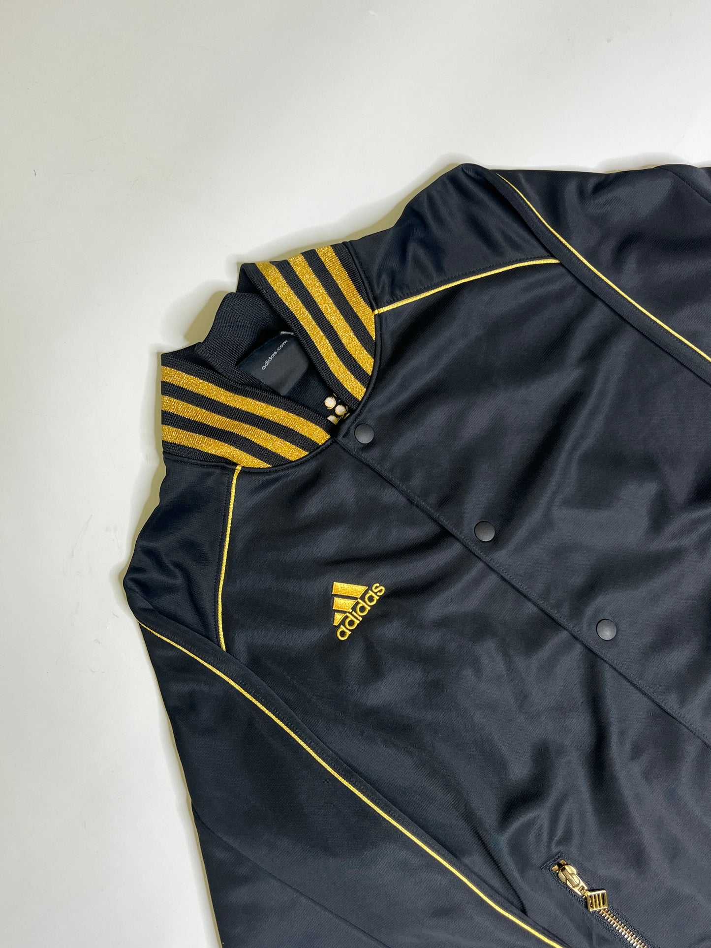 2000s VINTAGE GOLD ADIDAS ZIPPER (S)