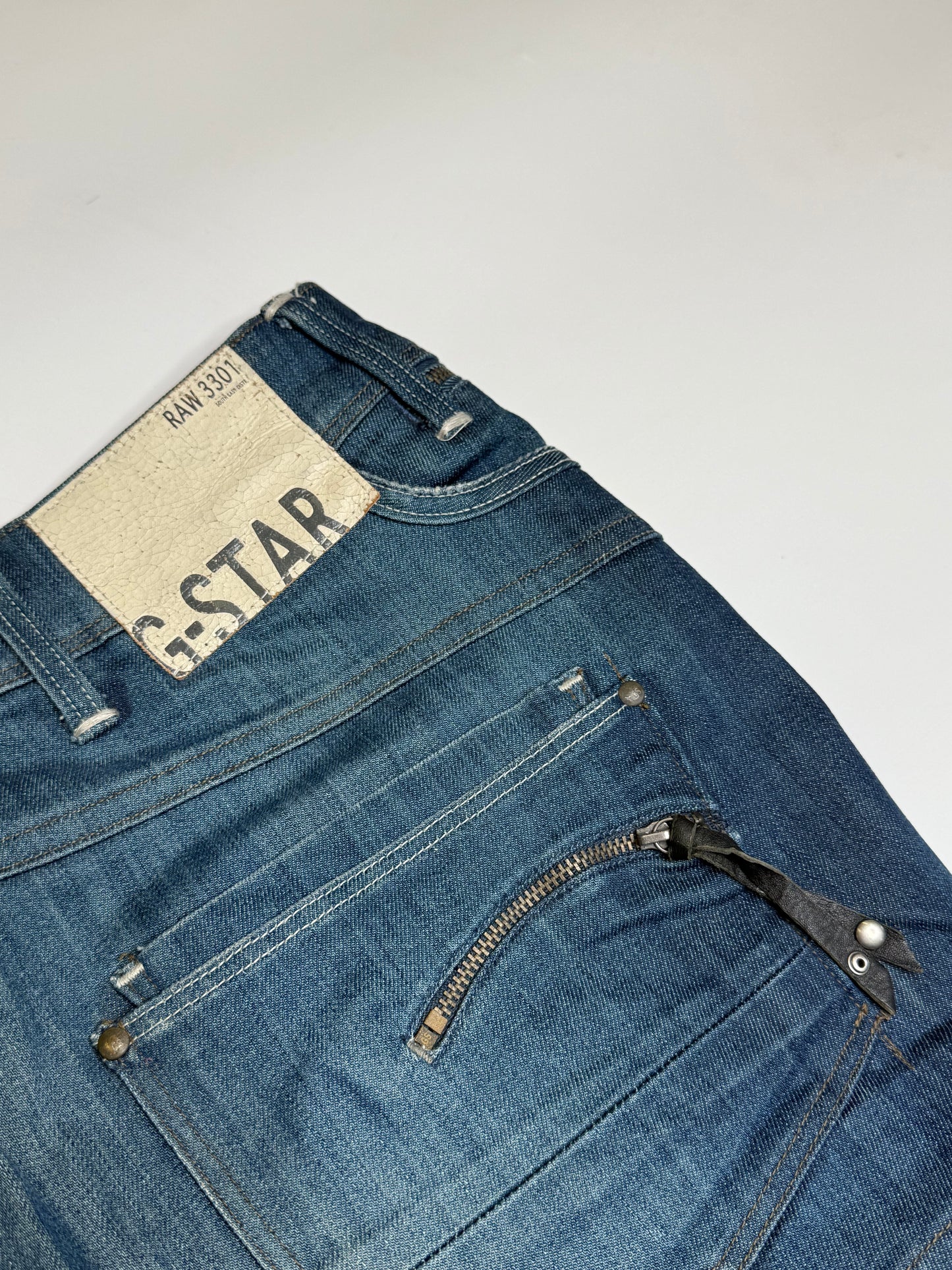 G STAR BLUE DENIM SKIRT (30, ~M)