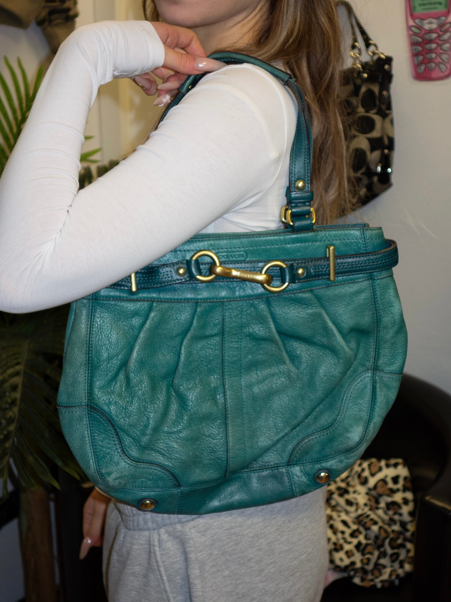 GENUINE LEATHER COACH PURSE