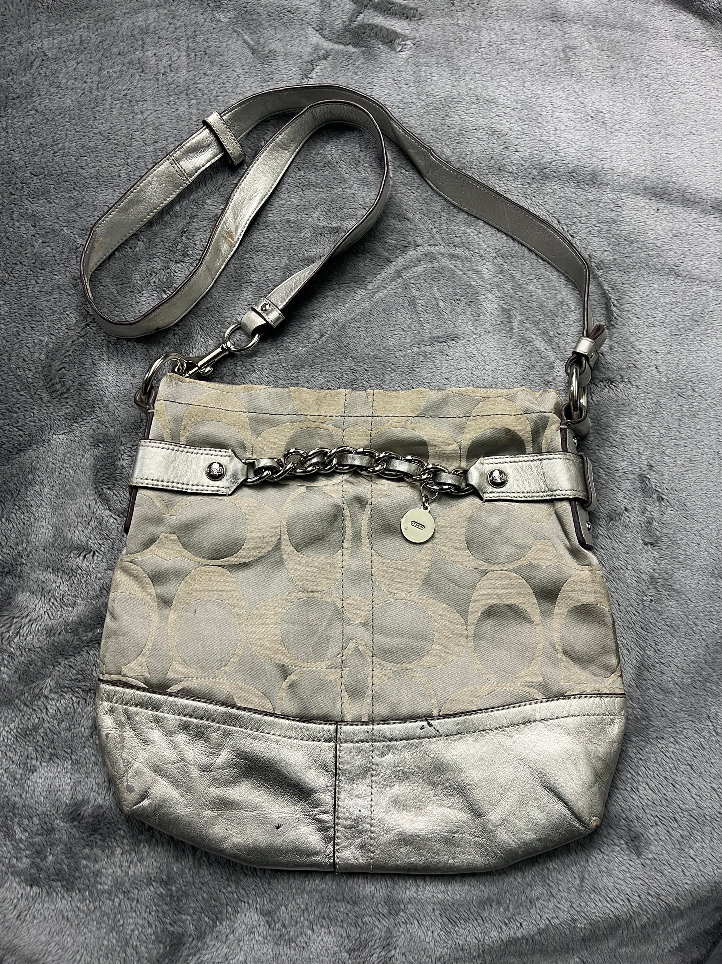 COACH BAG SILVER