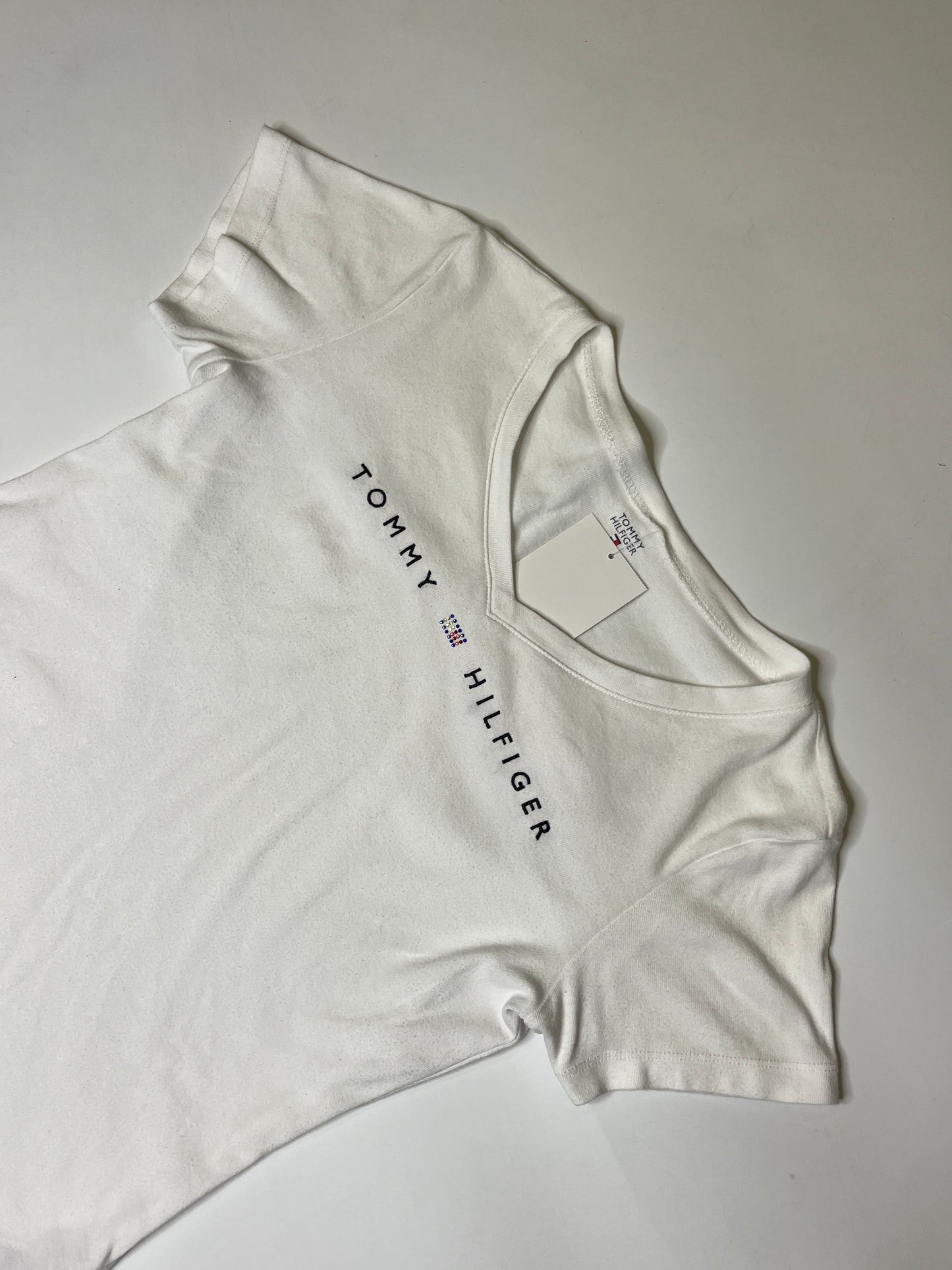 RHINESTONE TOMMY HILFIGER SHIRT (M)