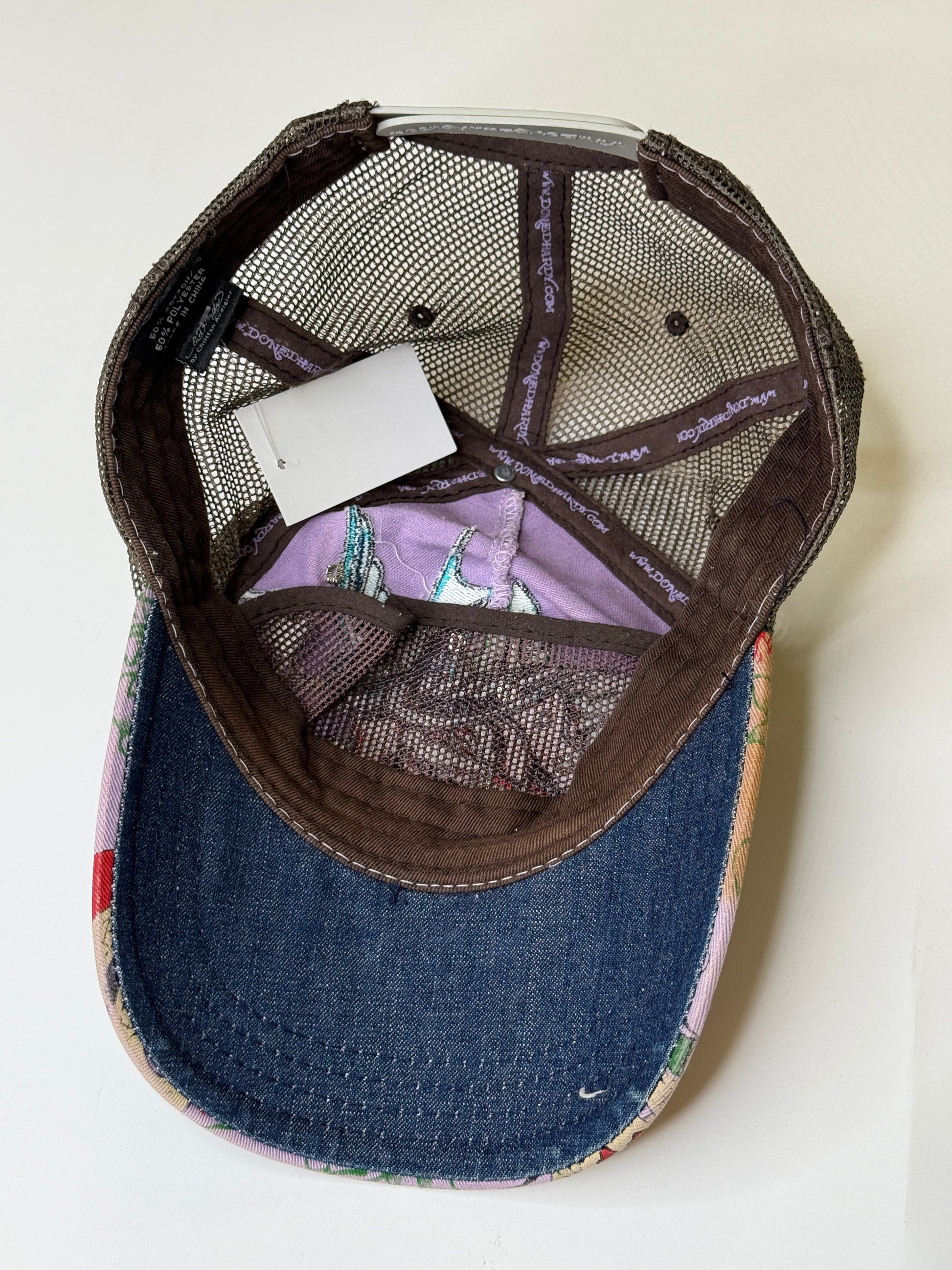 ED HARDY "LOVE KILLS SLOWLY" VINTAGE RHINESTONE CAP