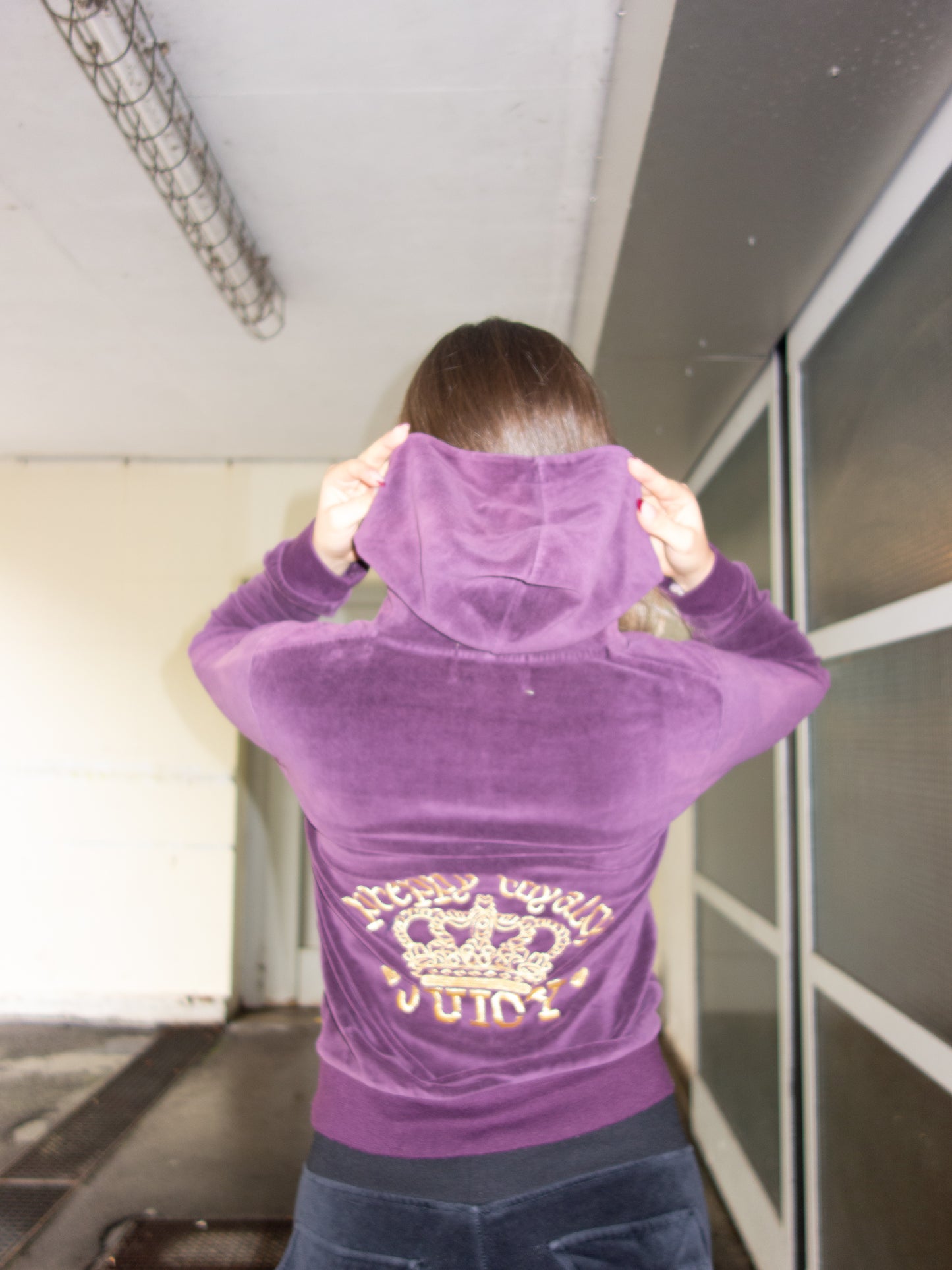 JUICY COUTURE ZIPPER PURPLE (L)