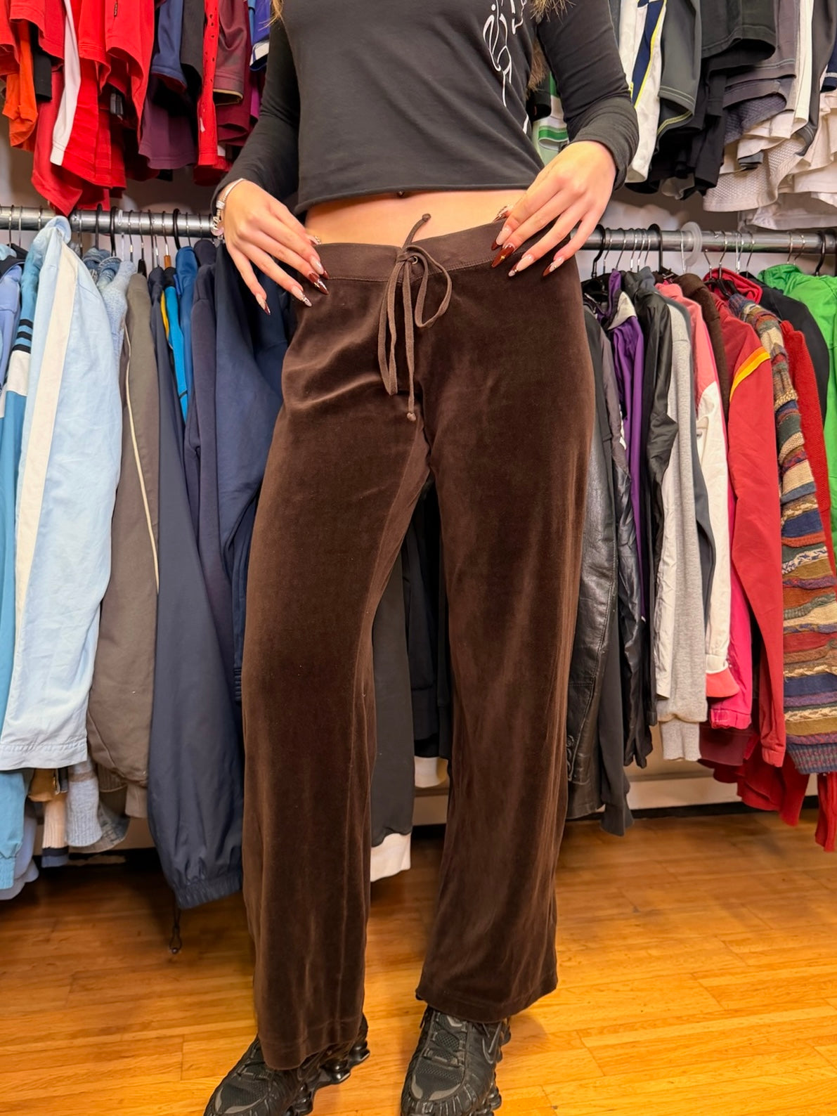JUICY COUTURE PANTS BROWN 2000s (M)