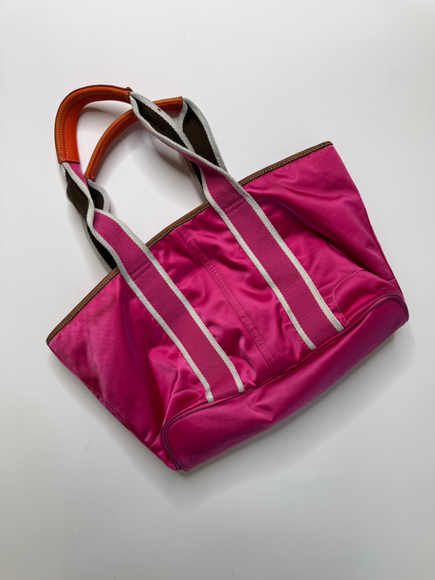 COACH VINTAGE PINK NYLON TOTE BAG
