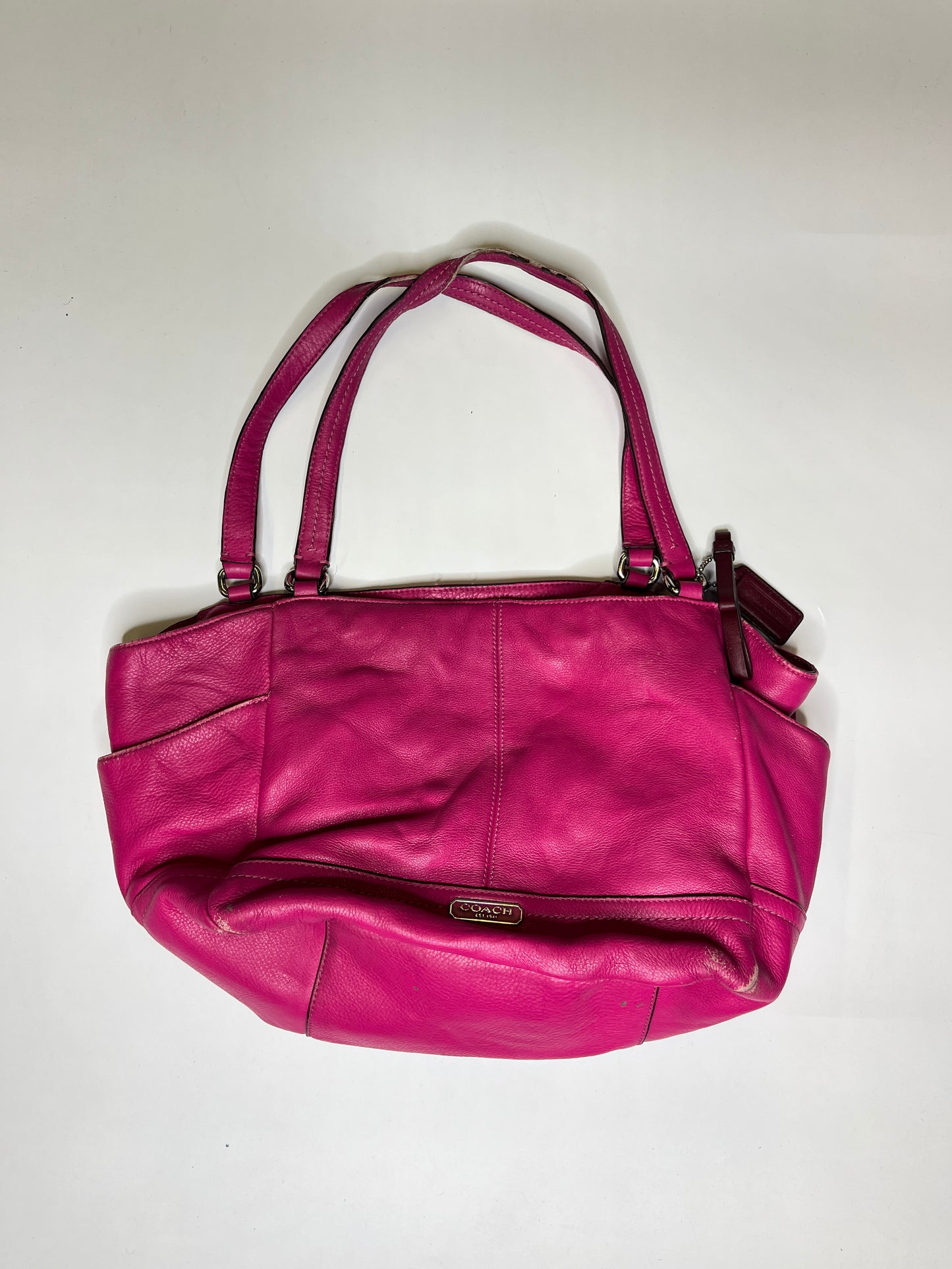 PINK LEATHER COACH PURSE