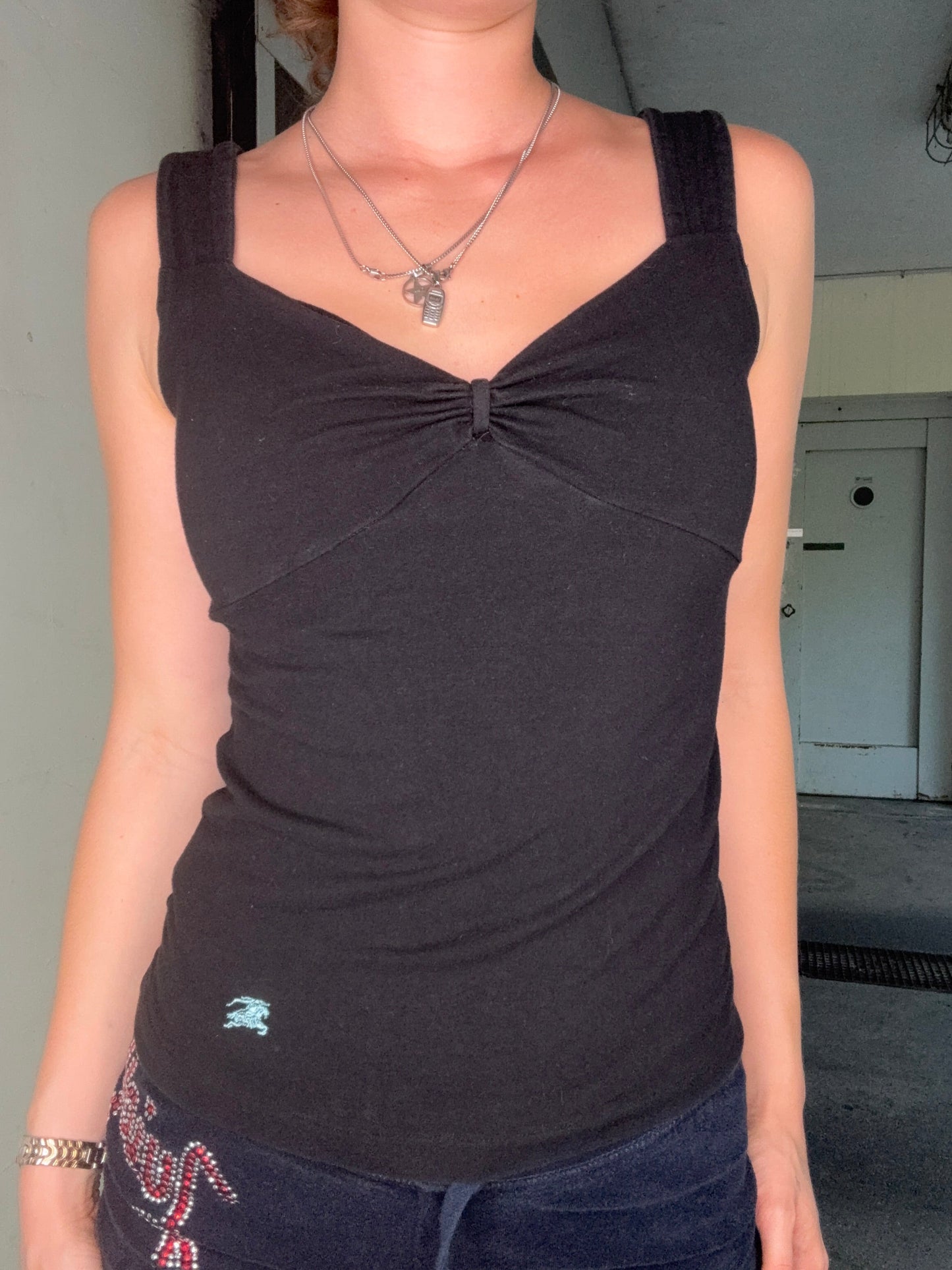 BURBERRY BLUE LABEL TANK TOP – BLACK (38)