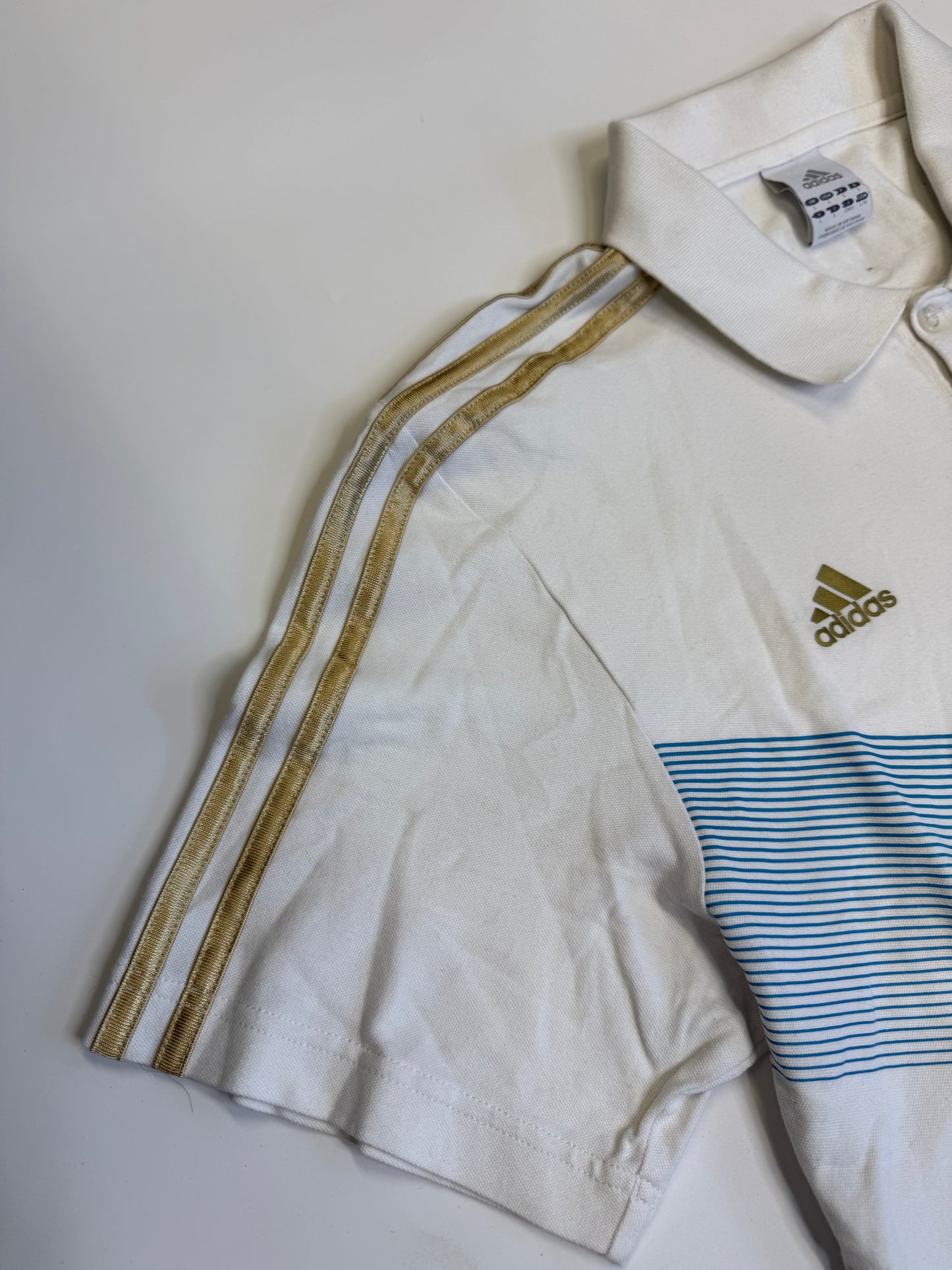 VINTAGE ADIDAS OLYMPIQUE MARSEILLE POLO (L)
