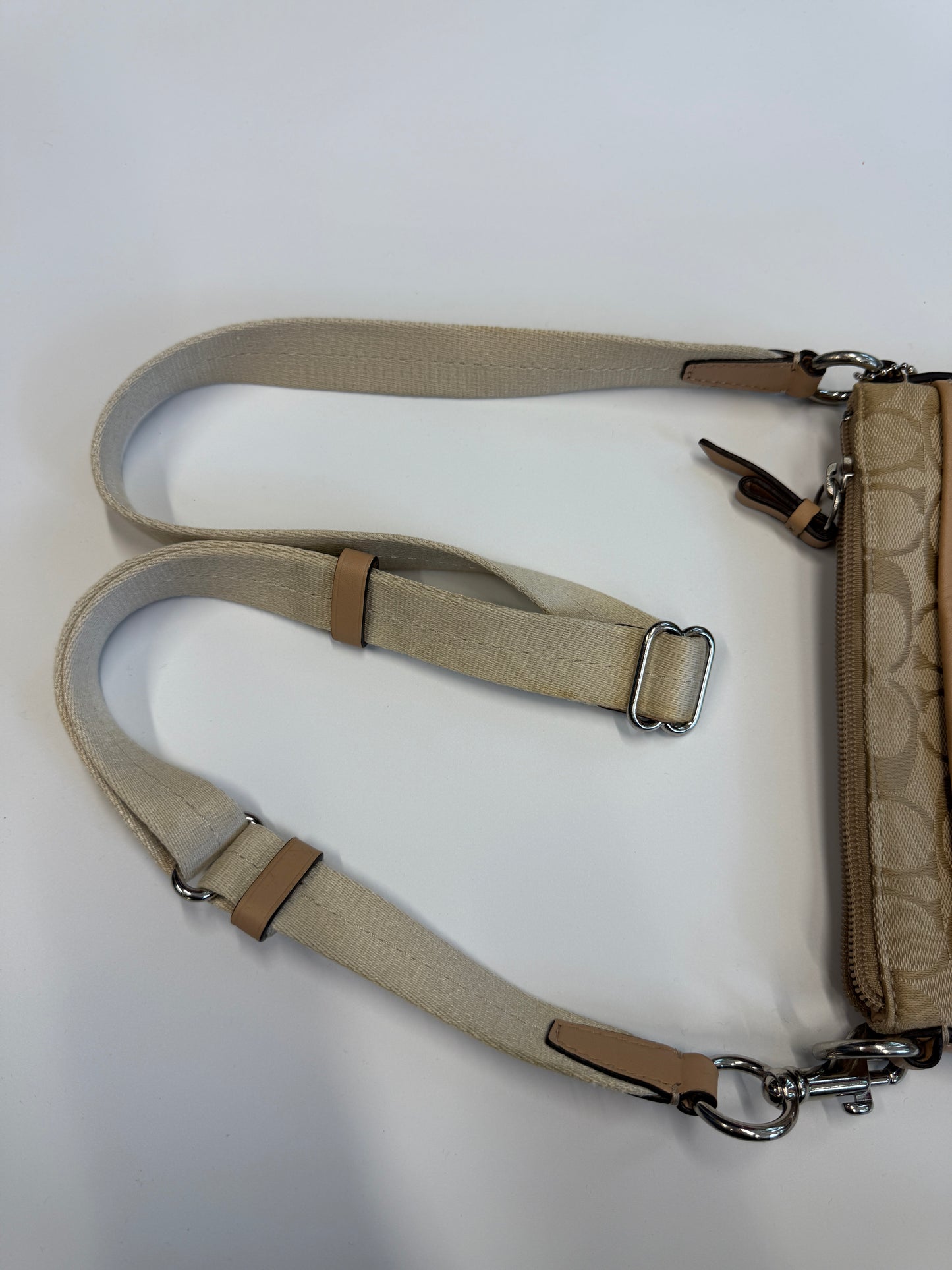 COACH MONOGRAM CROSSBODY BAG LIGHT PINK
