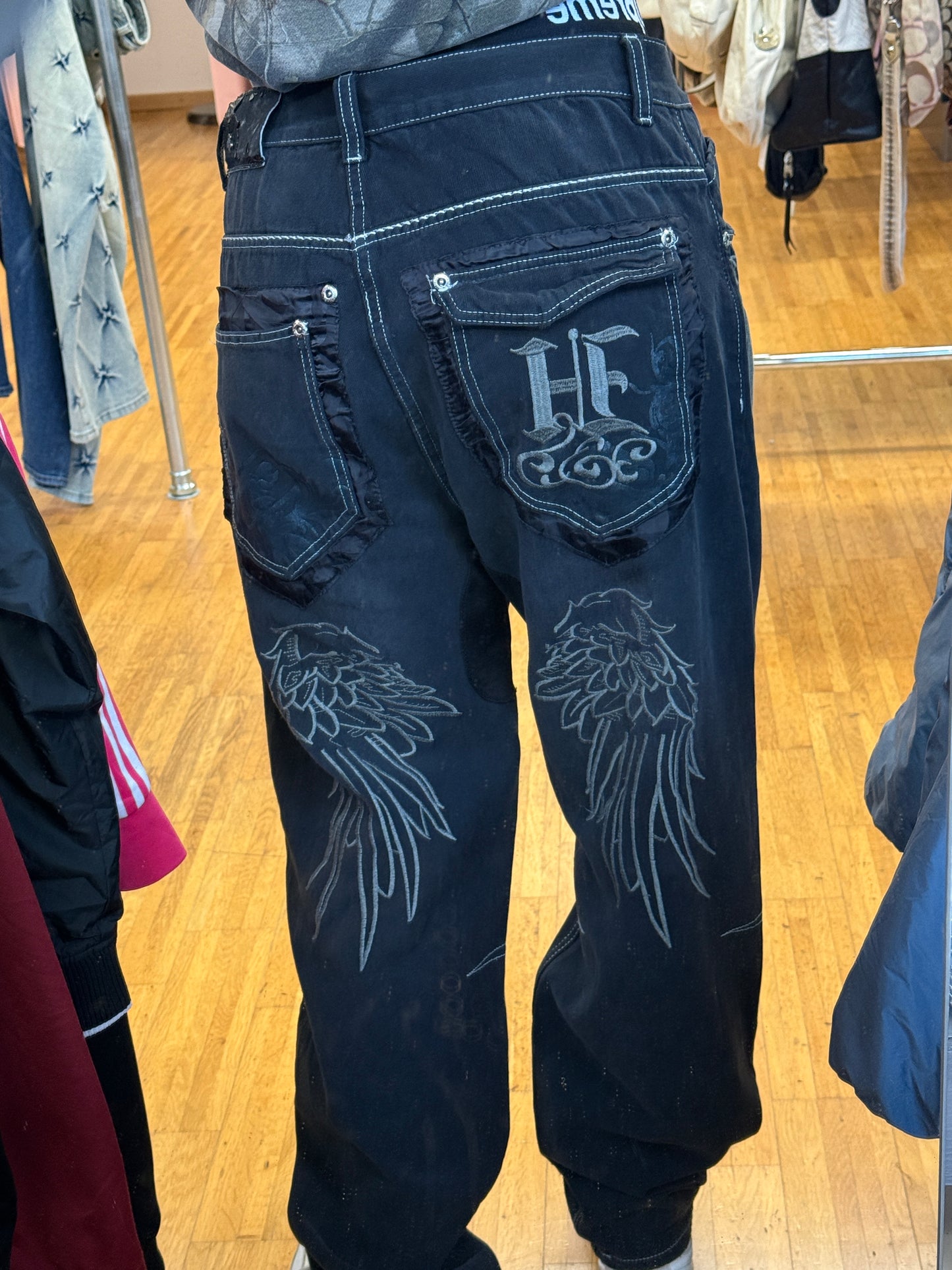 PLAY BIGG EMBOIDERY JEANS (w34, L)