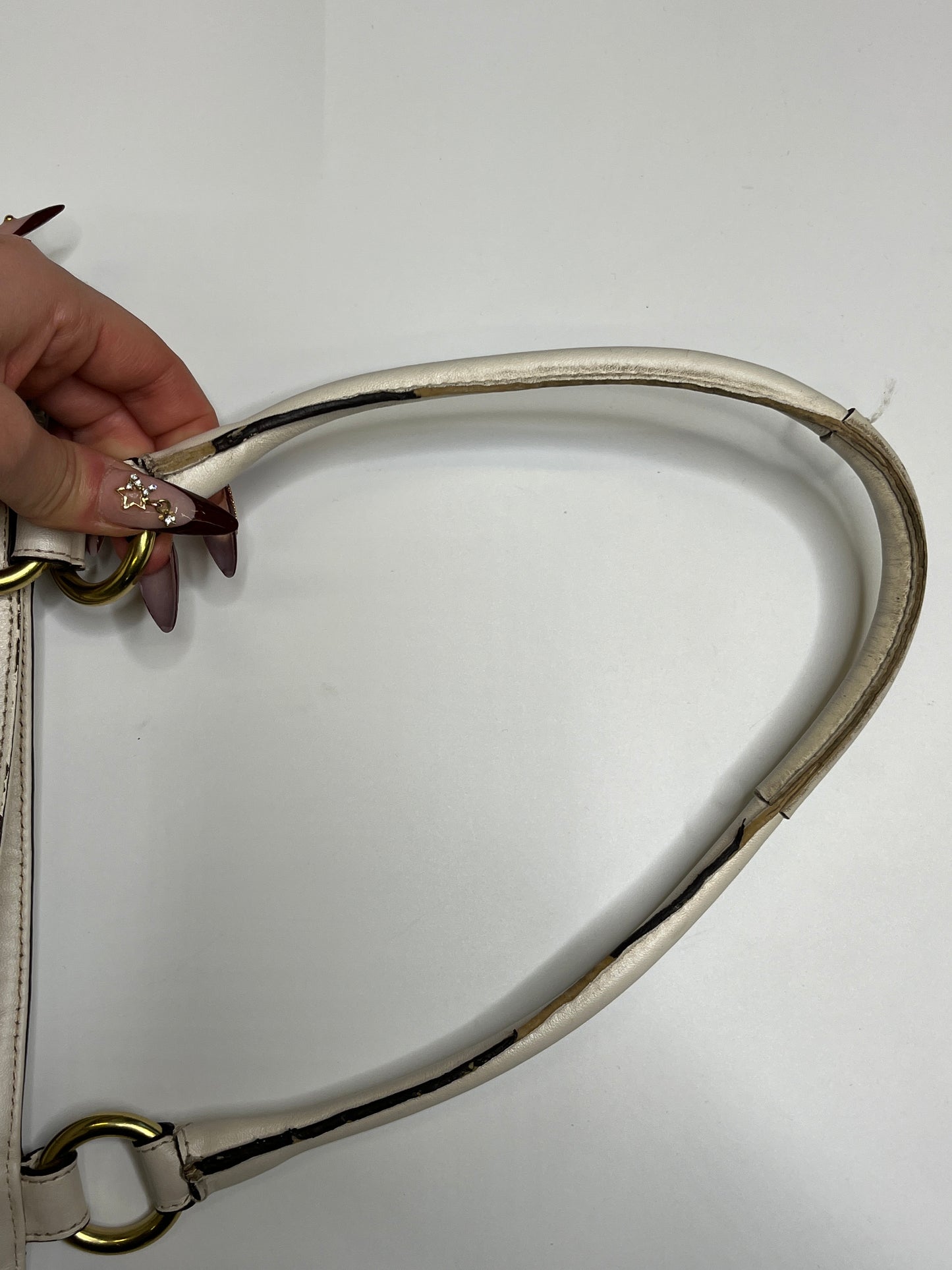 COACH PURSE WHITE LEATHER