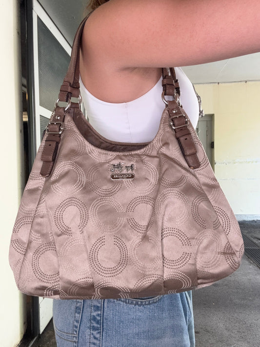 COACH VINTAGE DOTTED SIGNATURE C HOBO BAG