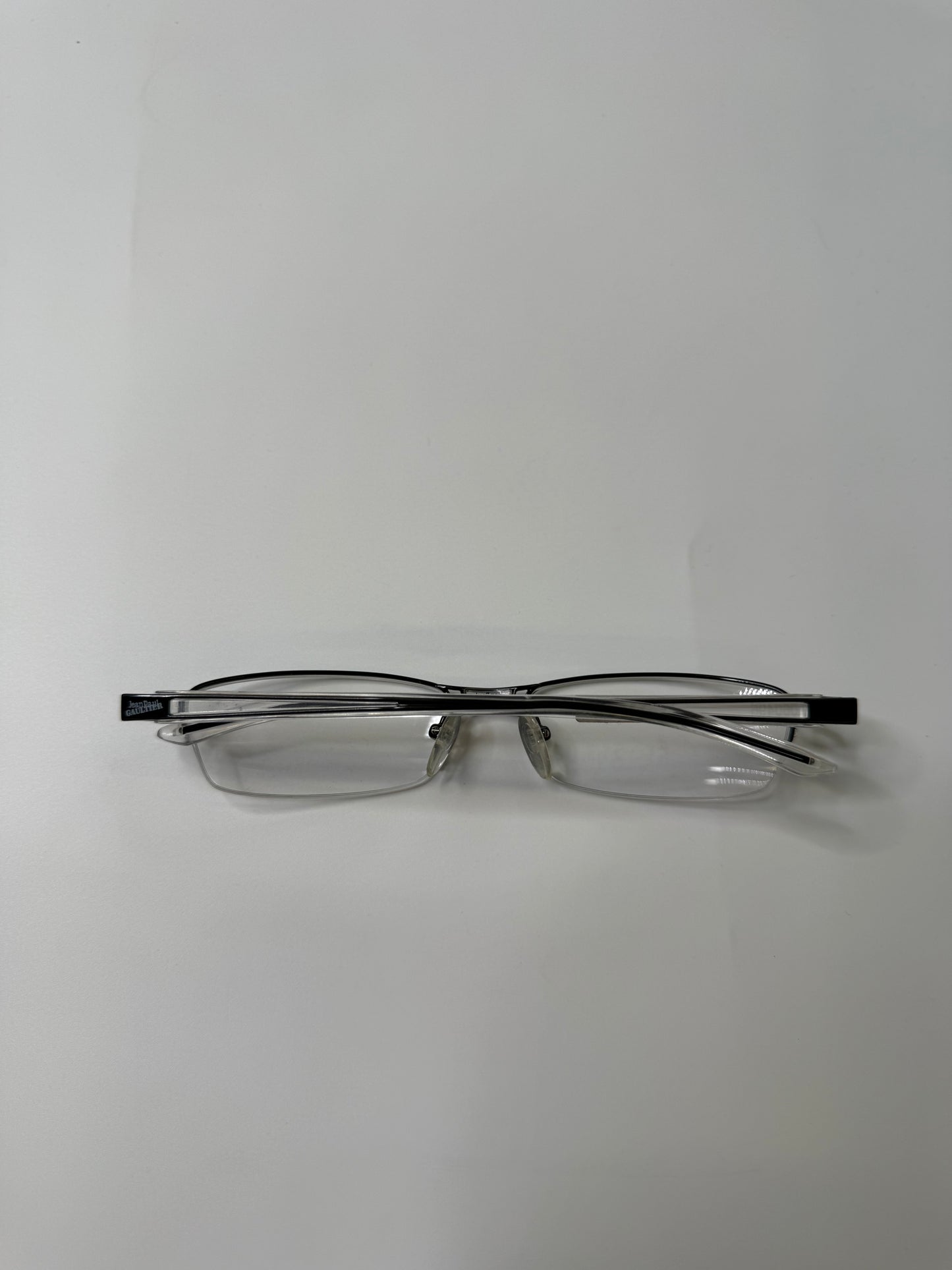 JEAN PAUL GAULTIER VINTAGE TITANIUM HALF-RIM OPTICAL FRAMES