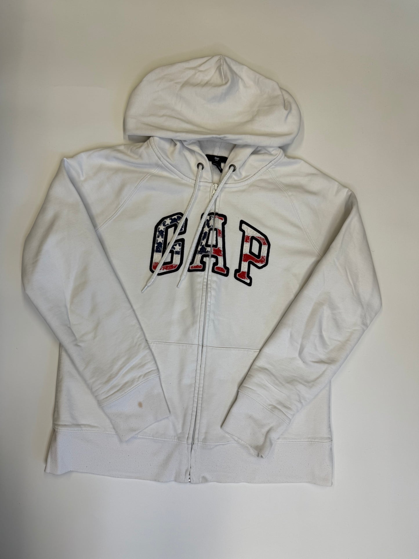 VINTAGE GAP ZIP HOODIE (L)
