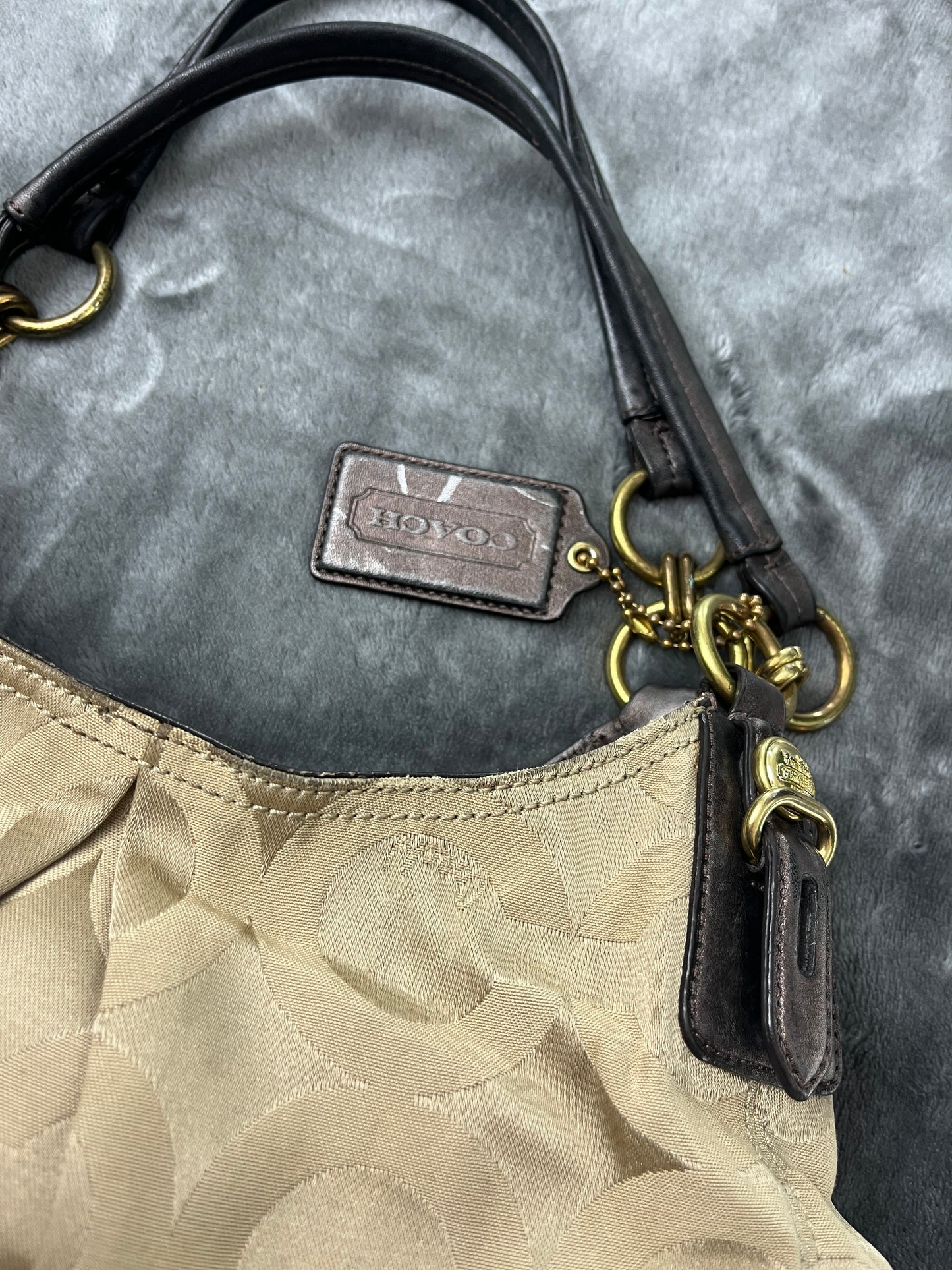 COACH BAG LEATHER MONOGRAM