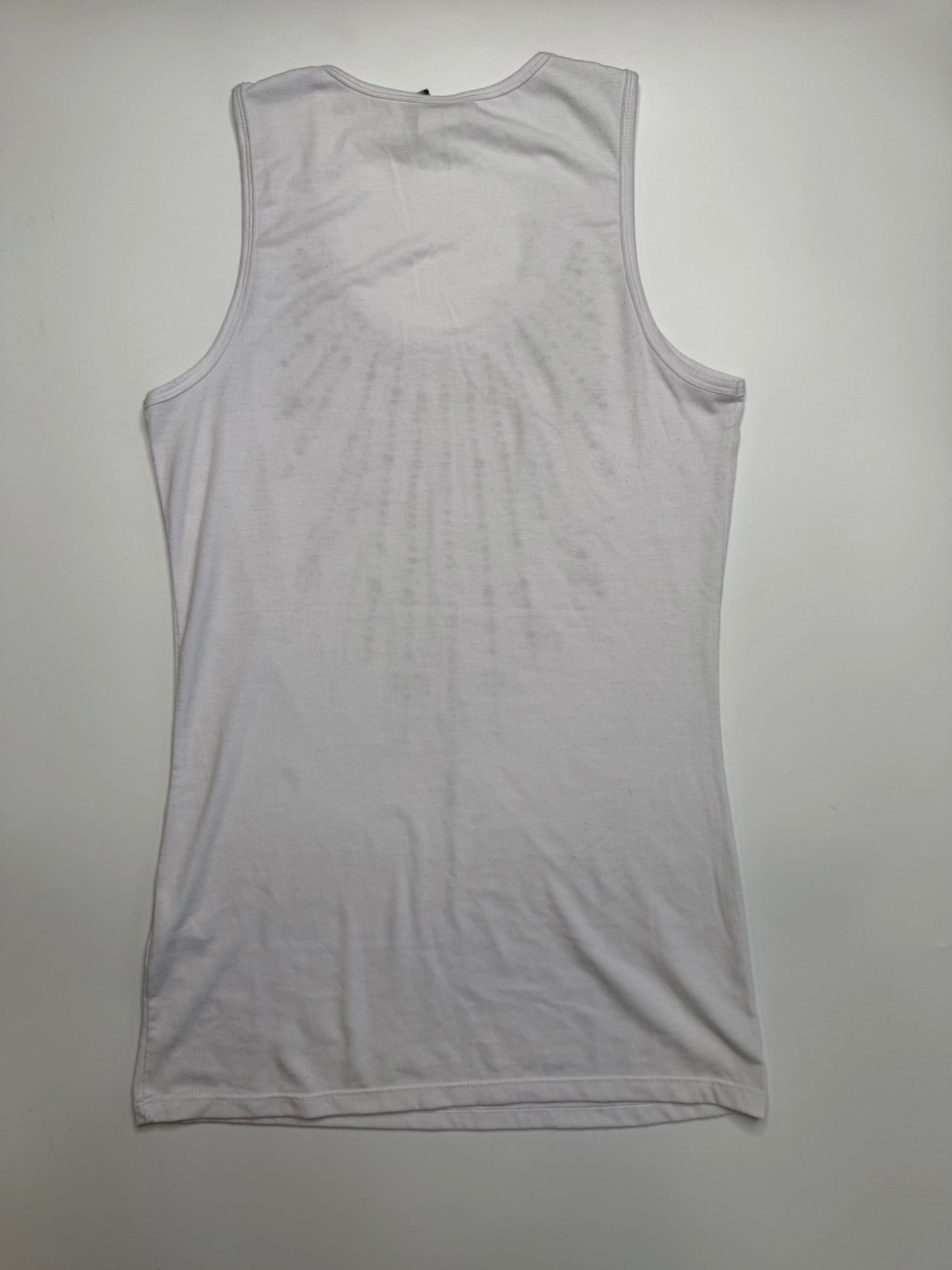 GUESS VINTAGE STUDDED FRINGE TANK TOP (M)