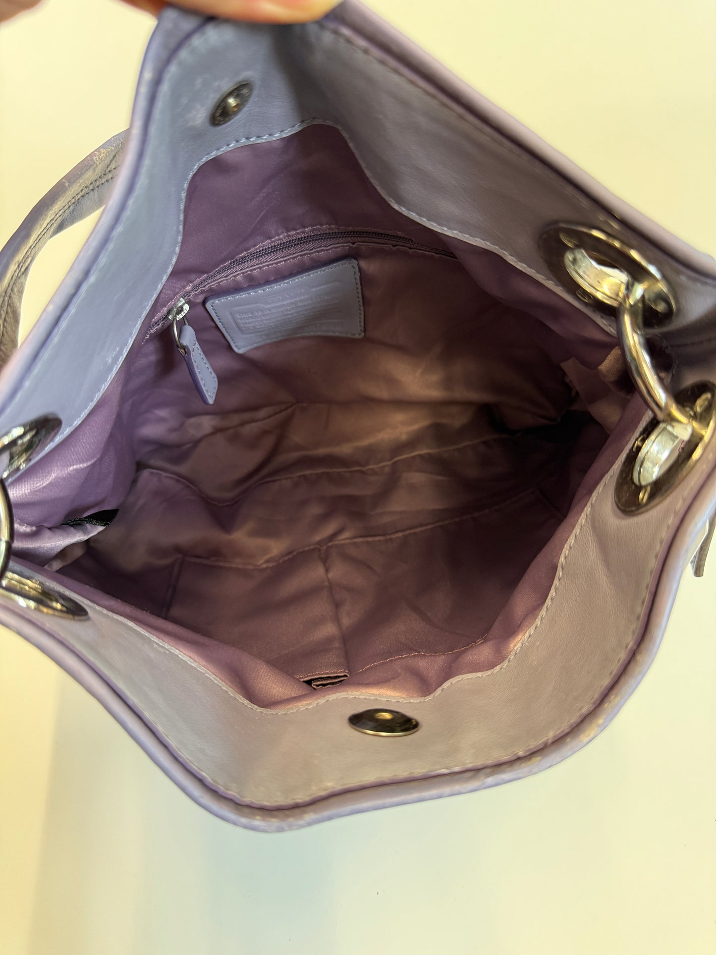 COACH MONOGRAM PURSE PURPLE