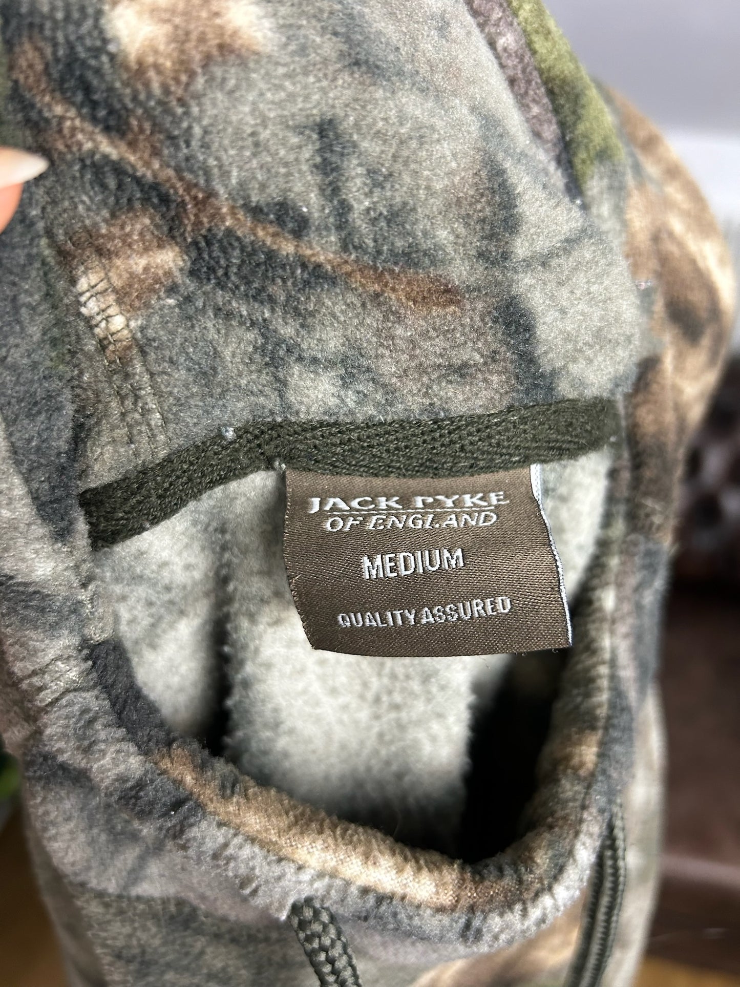 CAMO FLEECE HOODIE (M)