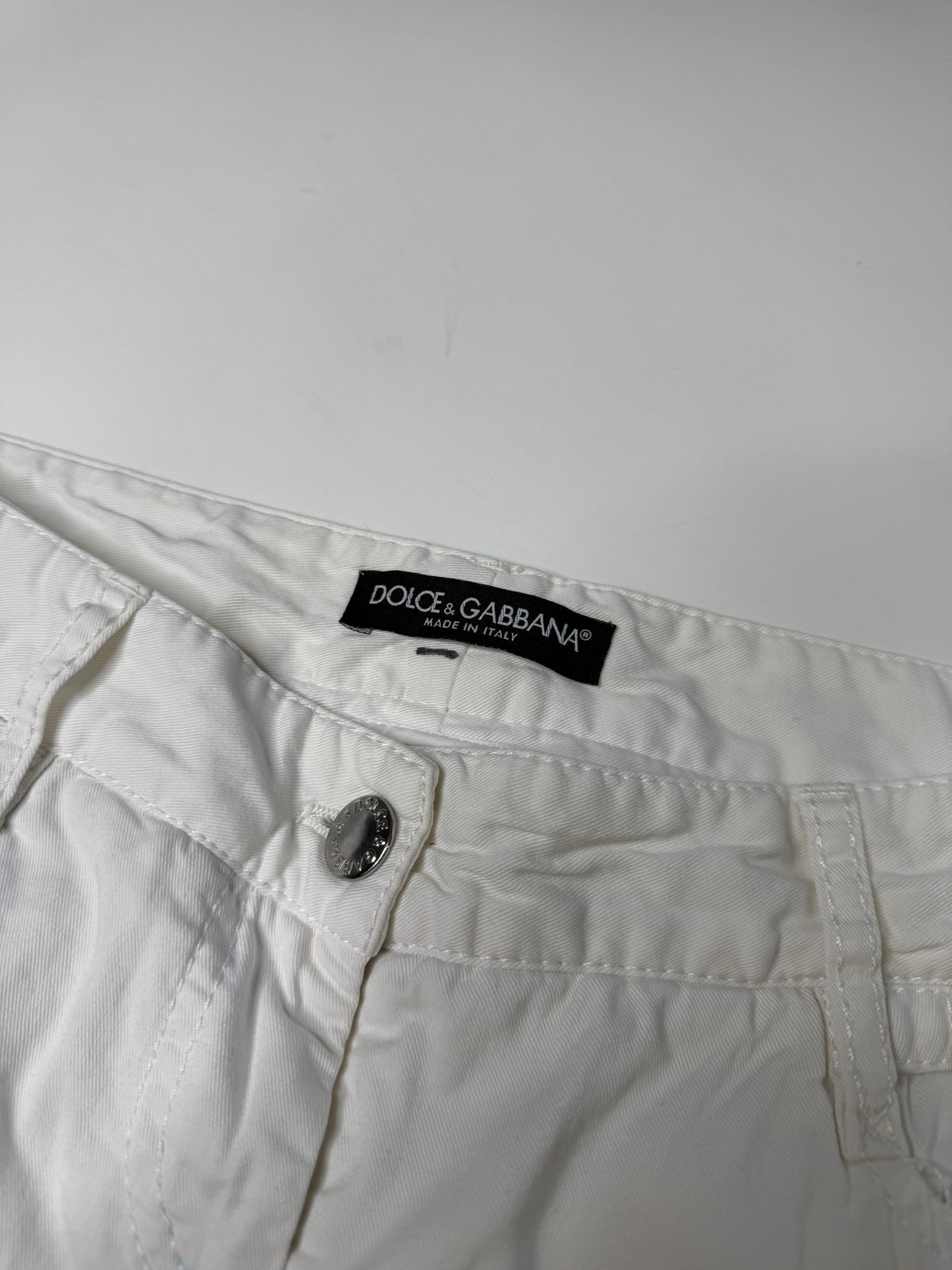 DOLCE & GABBANA D&G LOGO JEANS (WHITE)