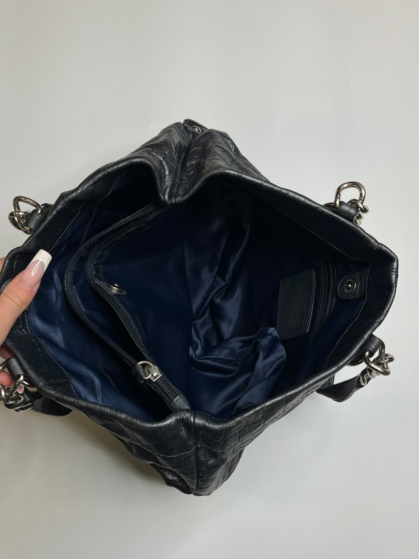 COACH PURSE SHINY CROC