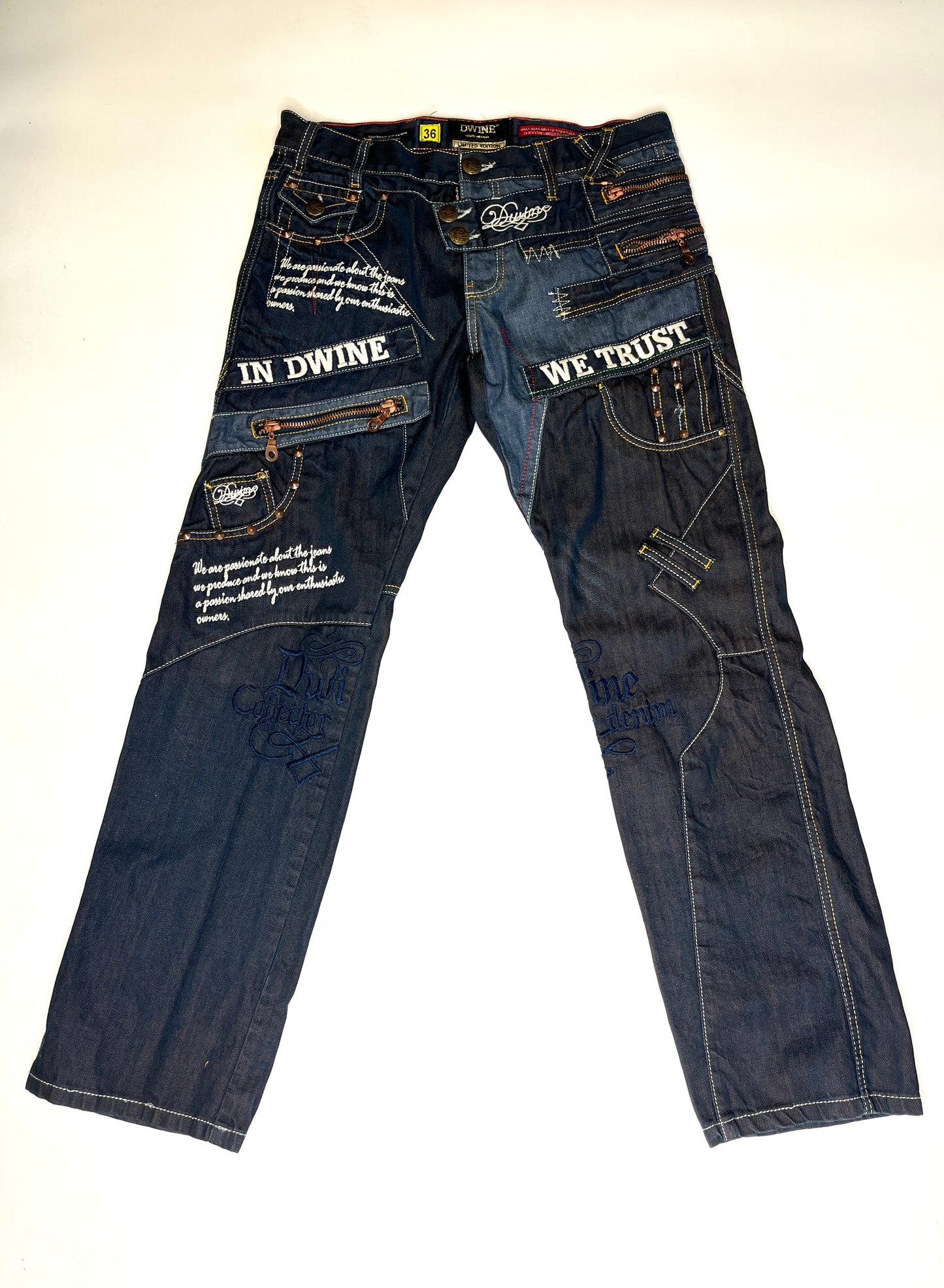 RARE LIMITED EDITION VINTAGE DWINE JEANS (36)