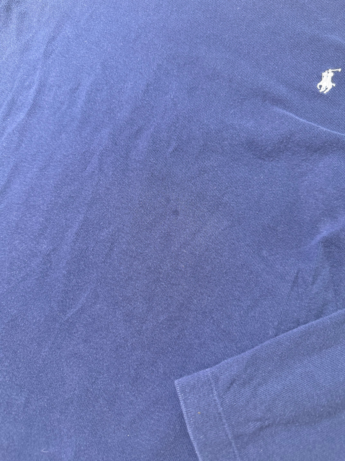 RALPH LAUREN LONG SLEEVE TEE NAVY (L)