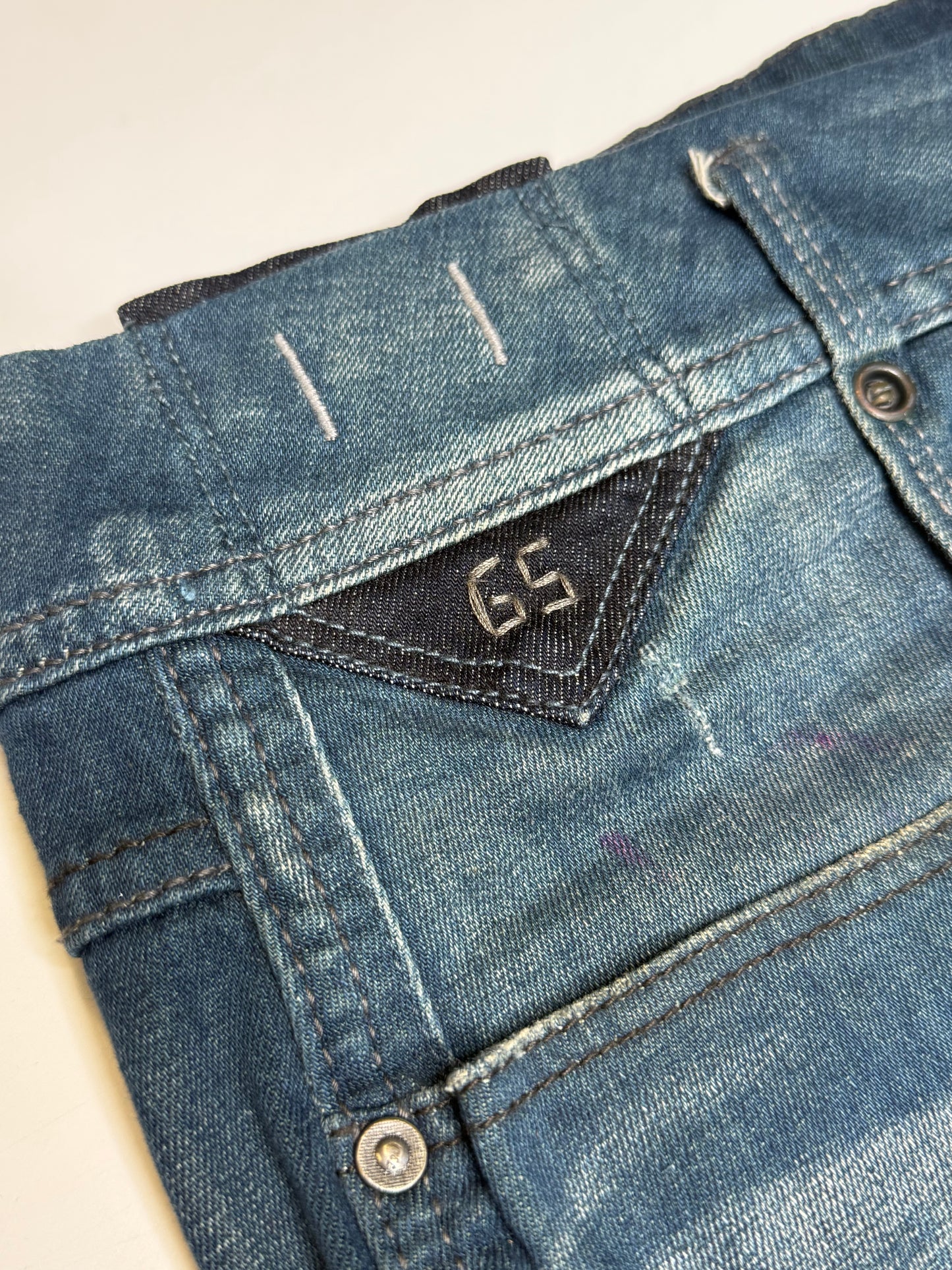 G STAR BLUE DENIM SKIRT (30, ~M)