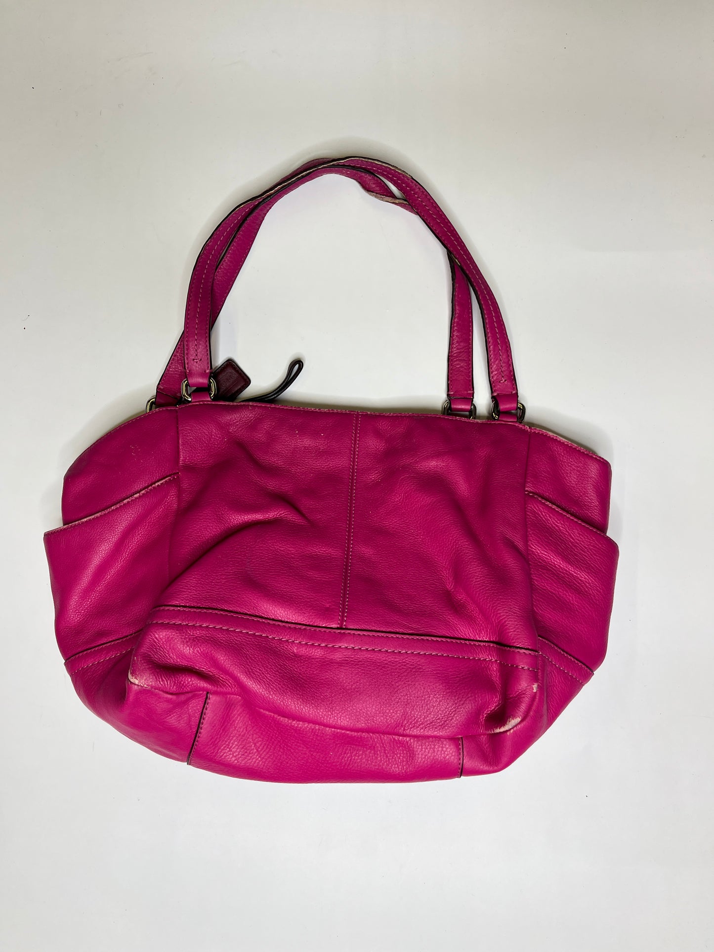 PINK LEATHER COACH PURSE