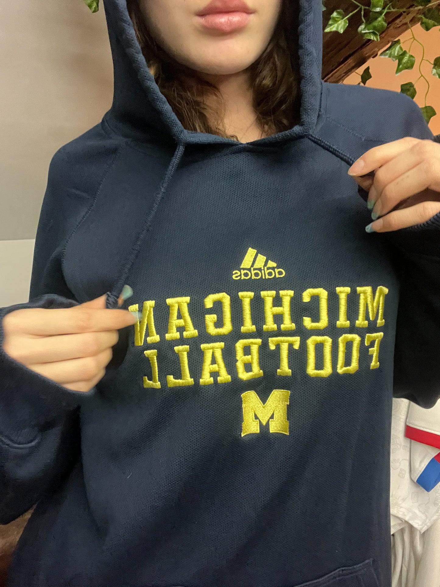 ADIDAS MICHIGAN HOODIE (XXL)