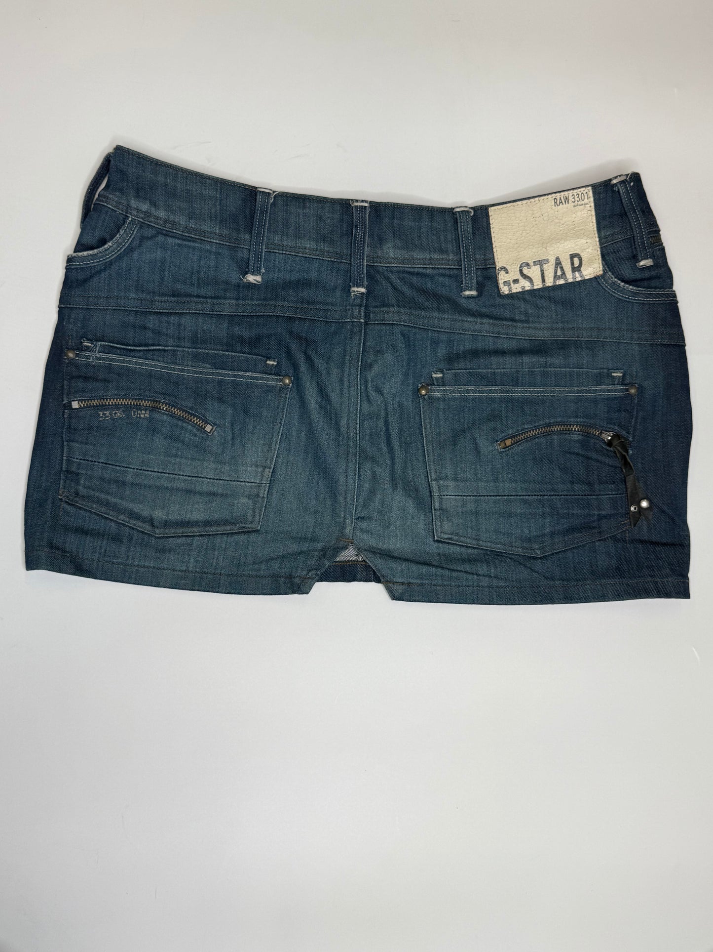 G STAR BLUE DENIM SKIRT (30, ~M)