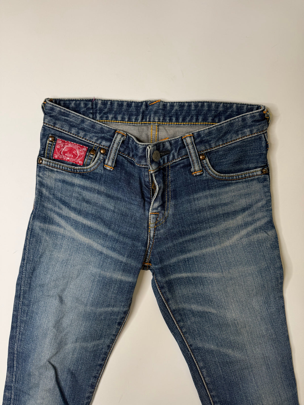 EVISU JAPANESE GRAPHIC PATCH JEANS – BLUE (XS)