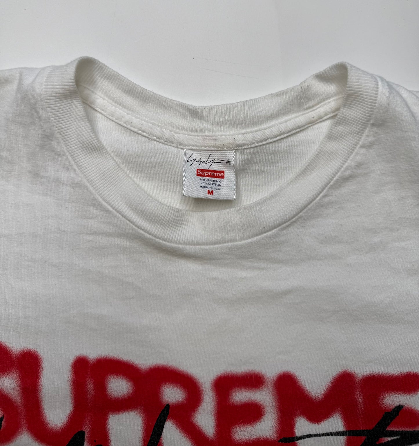SUPREME X YOHJI YAMAMOTO TEE – WHITE (M)