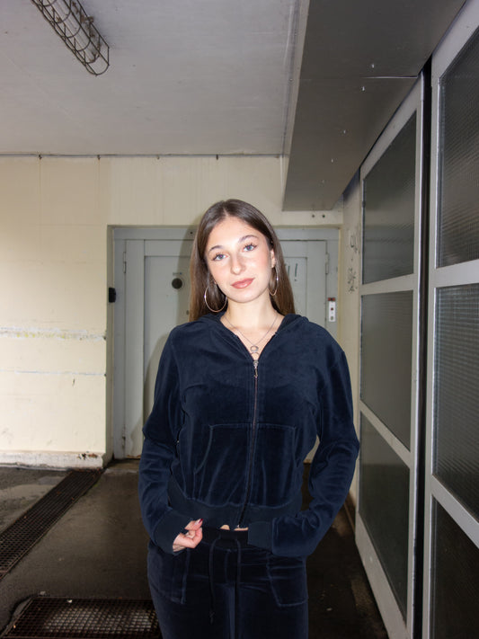 JUICY COUTURE ZIPPER BLACK  (S)