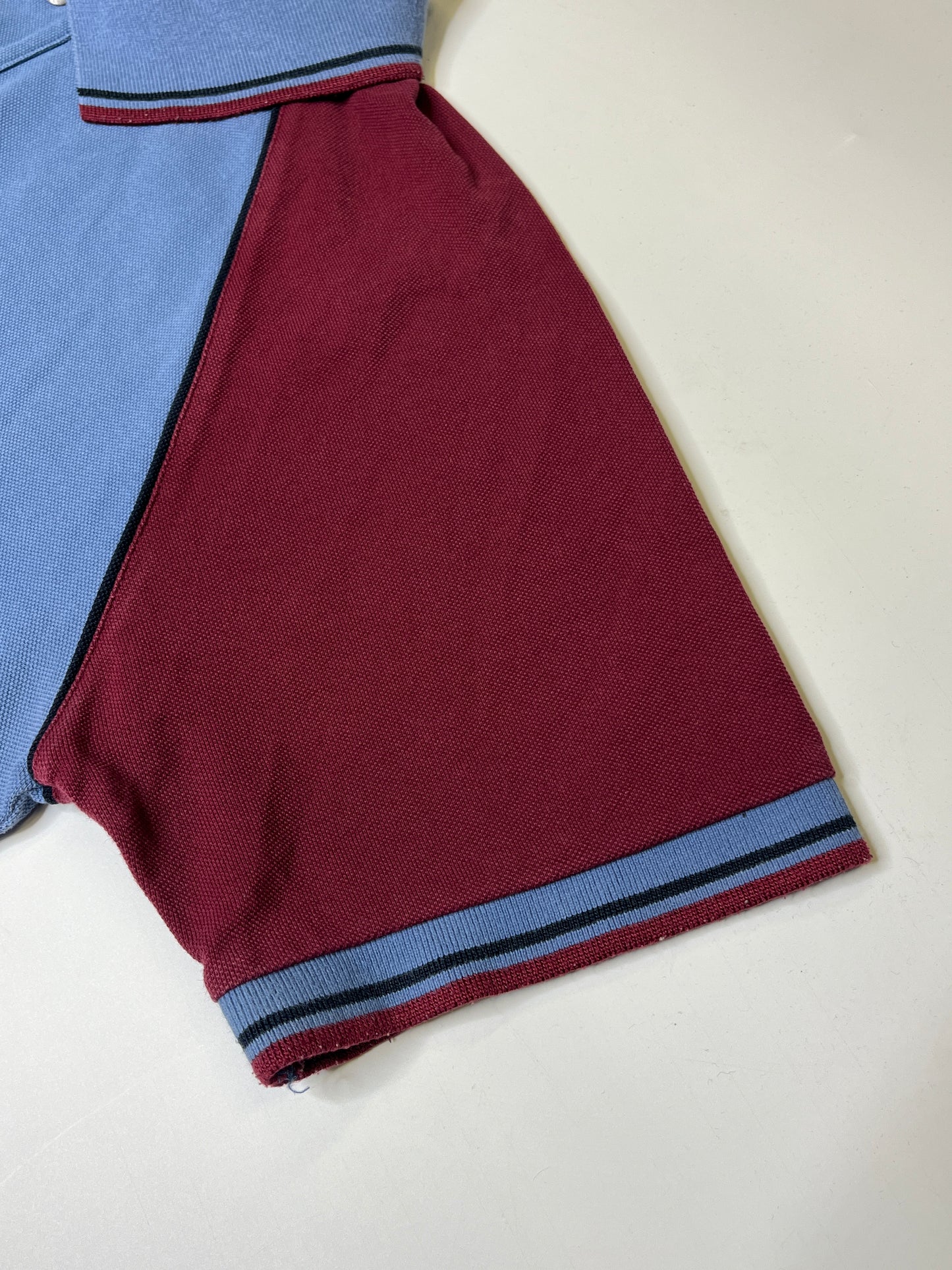 PRADA SHIRT BLUE/BORDEAUX (~L-XL)