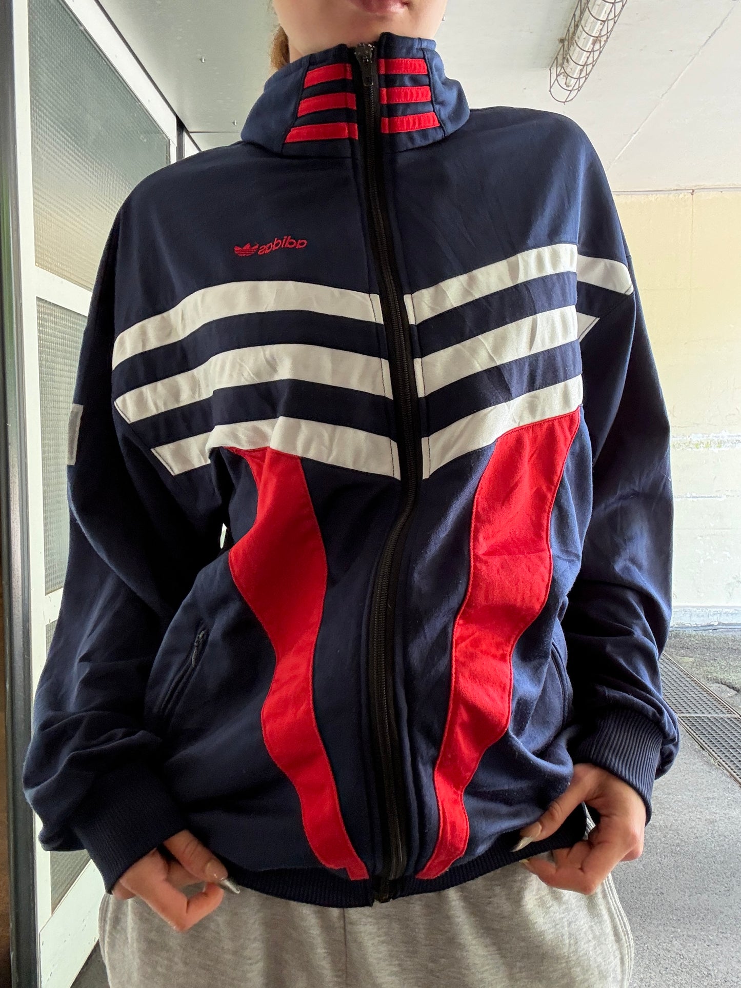 RETRO 2000s ADIDAS ZIPPER (~L)