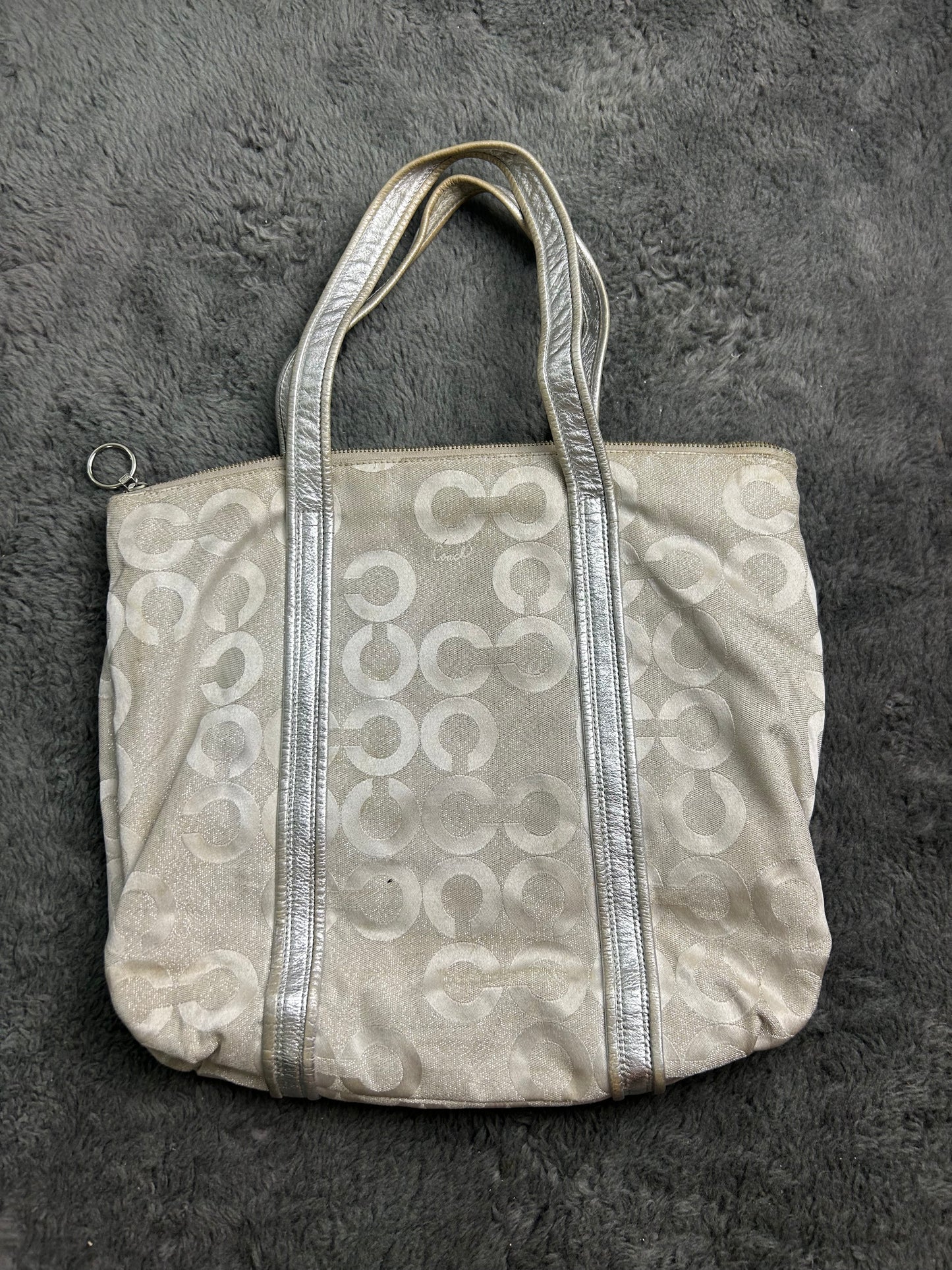 COACH BAG SILVER