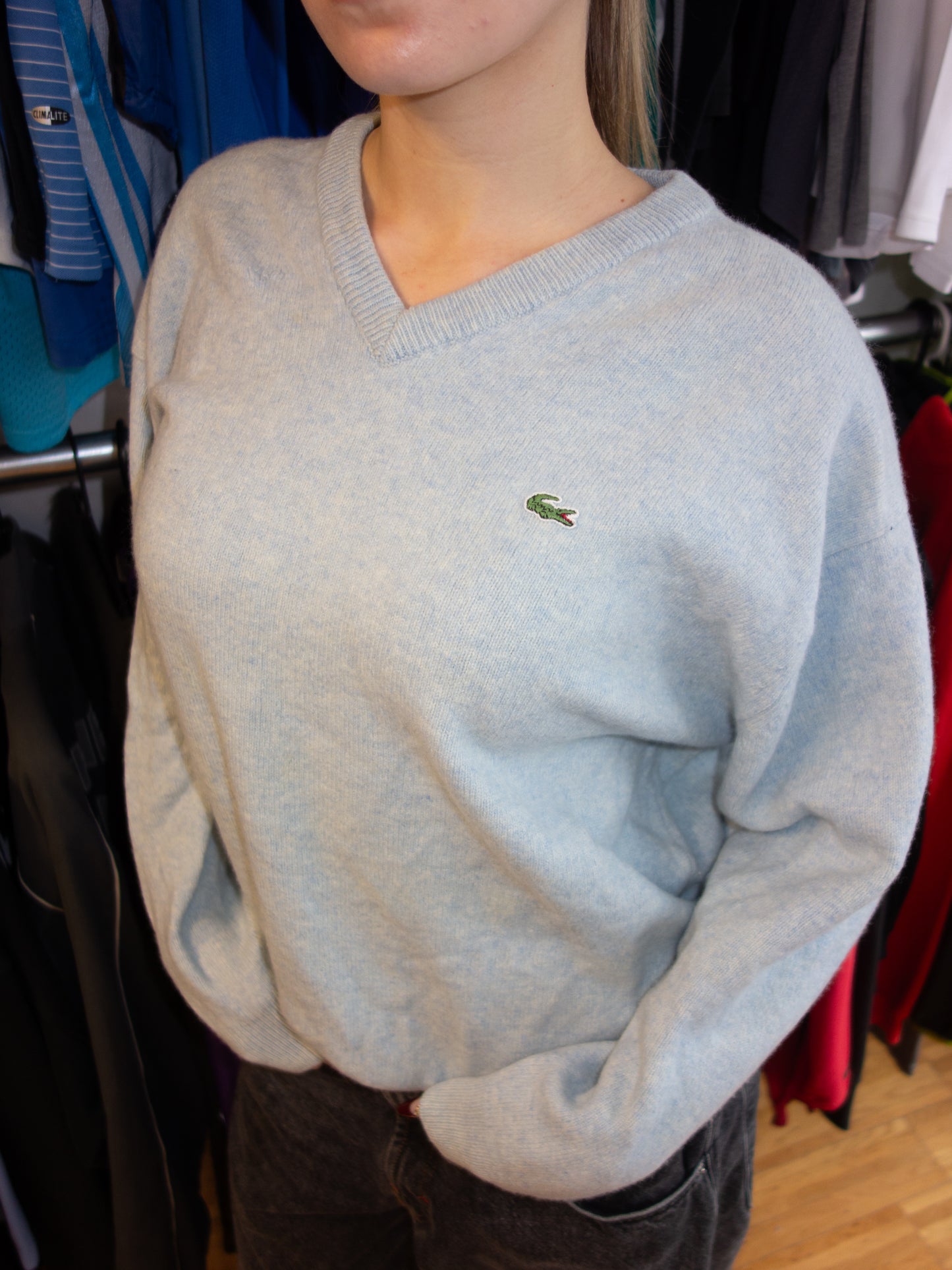 LACOSTE WOOL SWEATER (~M)