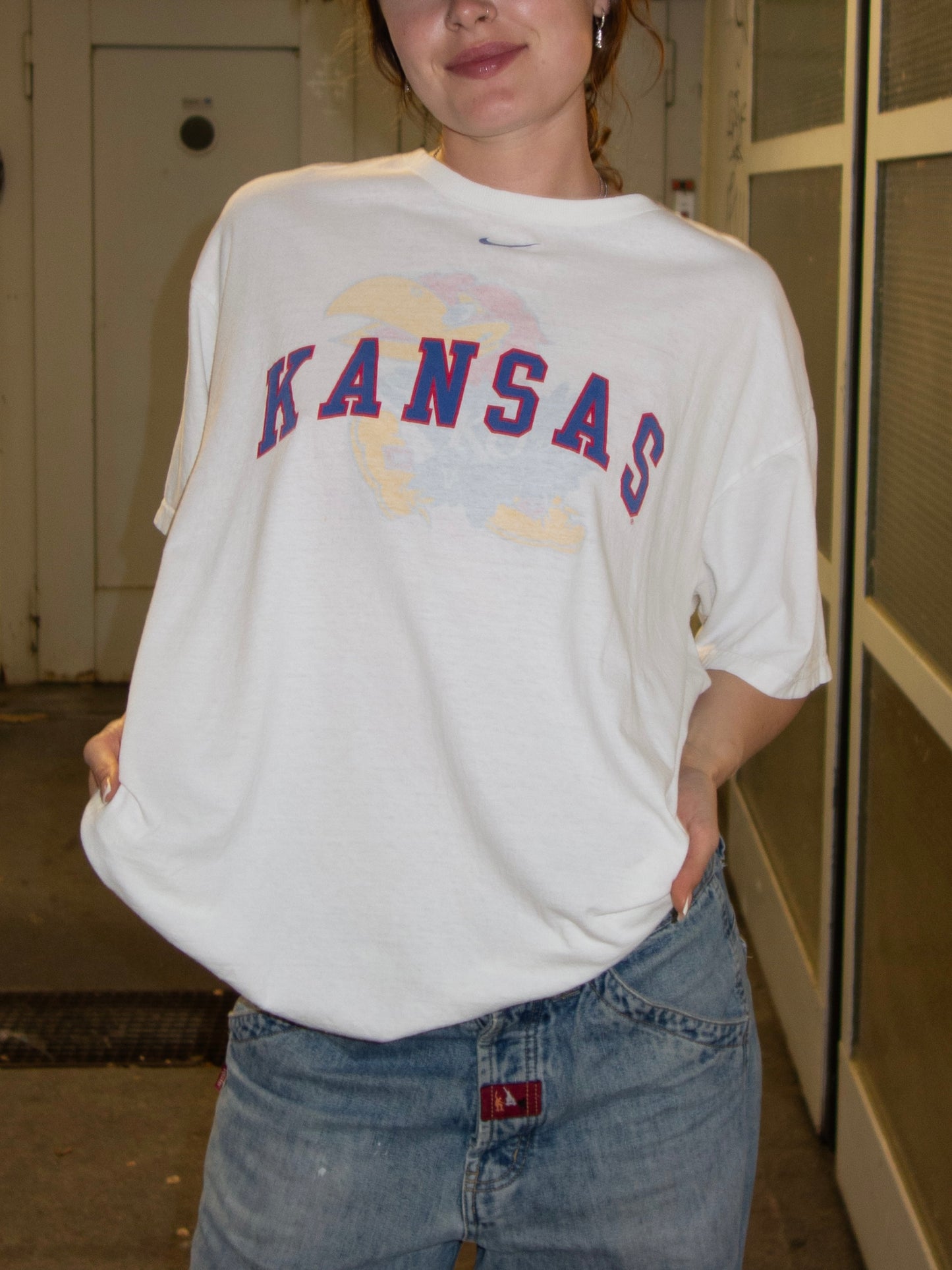 SPECIAL SHEER NIKE 1990S SHIRT (L)