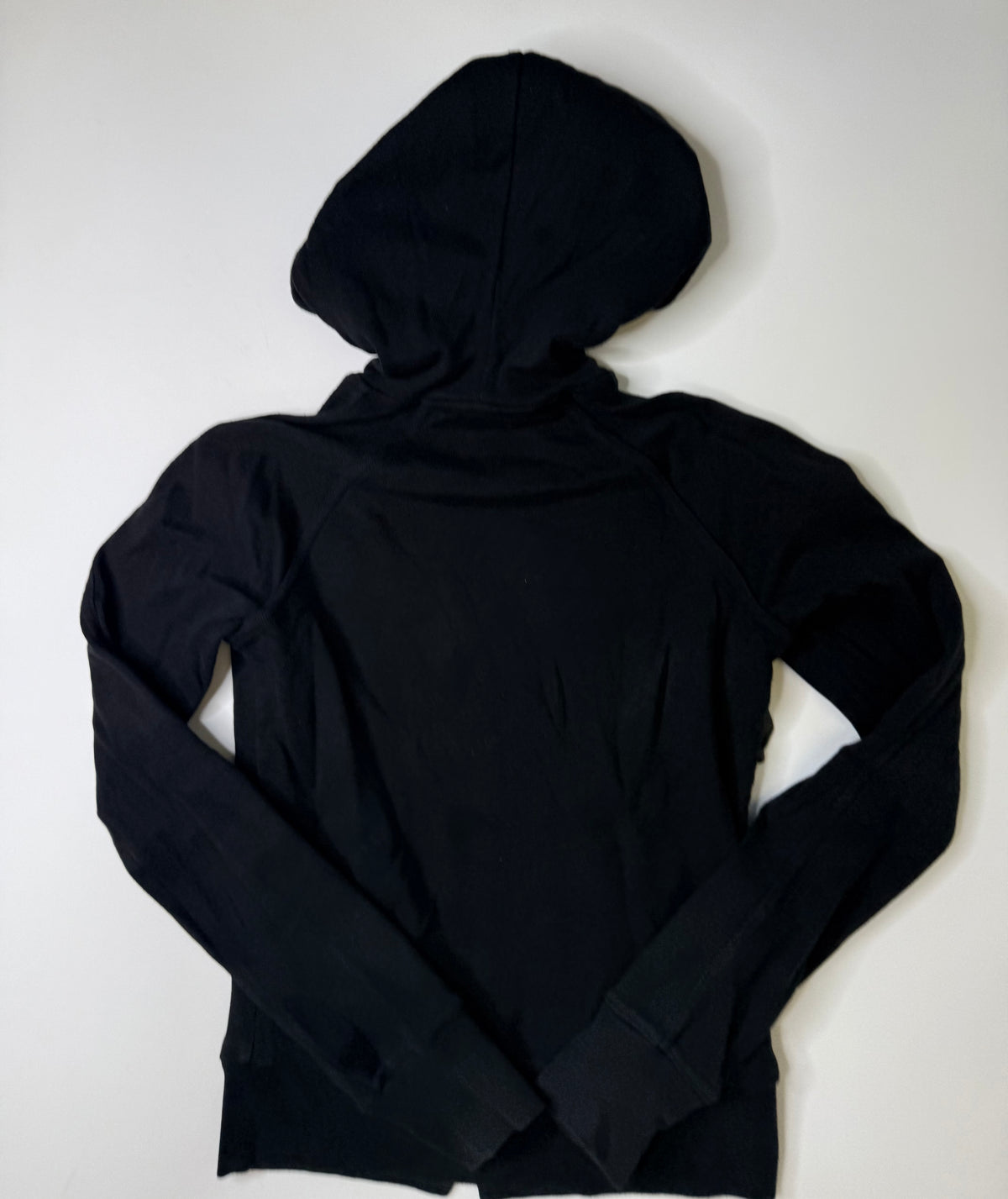 BEBE RHINESTONE LOGO ZIP HOODIE BLACK (XS)