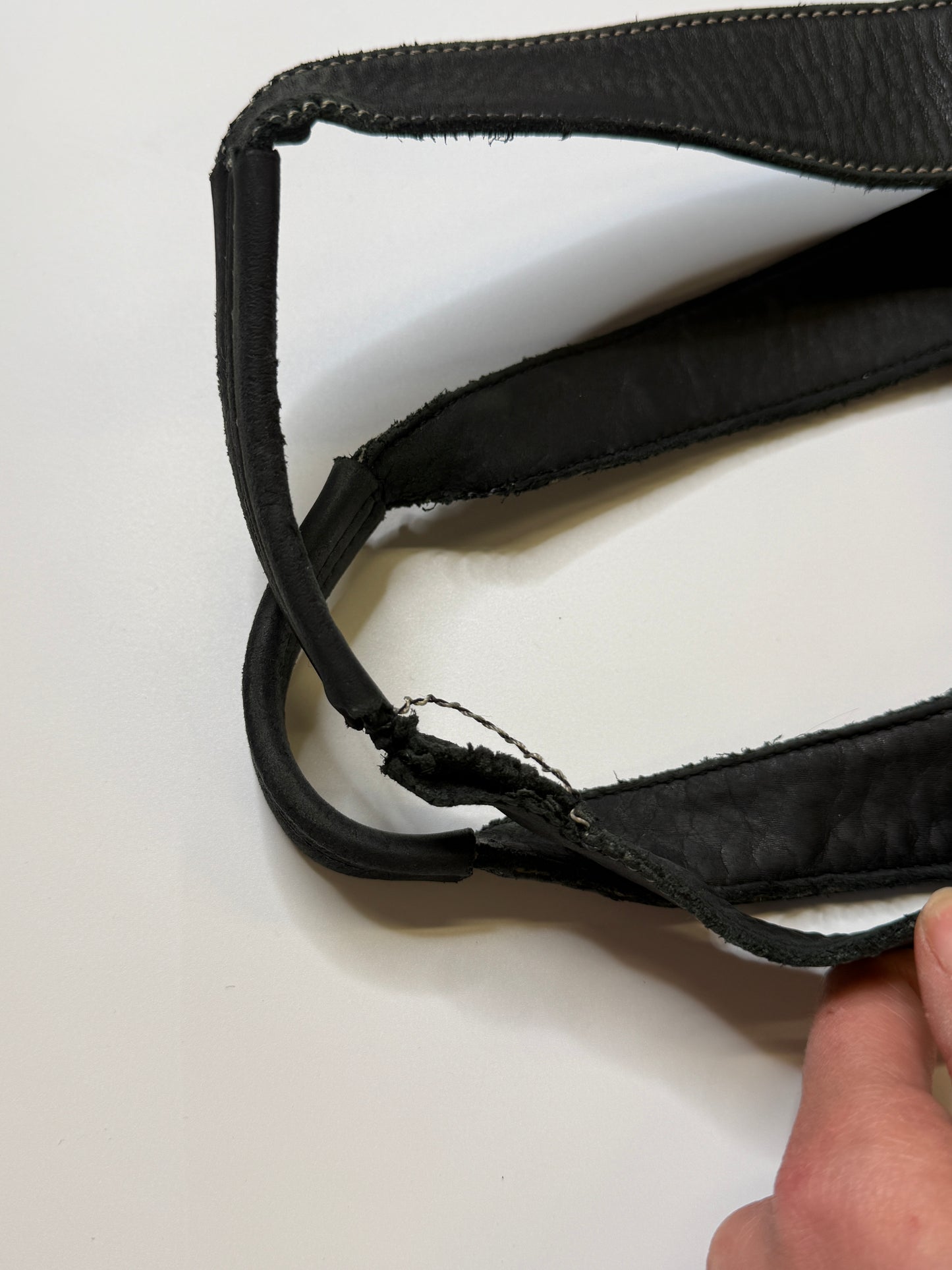 BLACK LEATHER COACH MONOGRAM PURSE