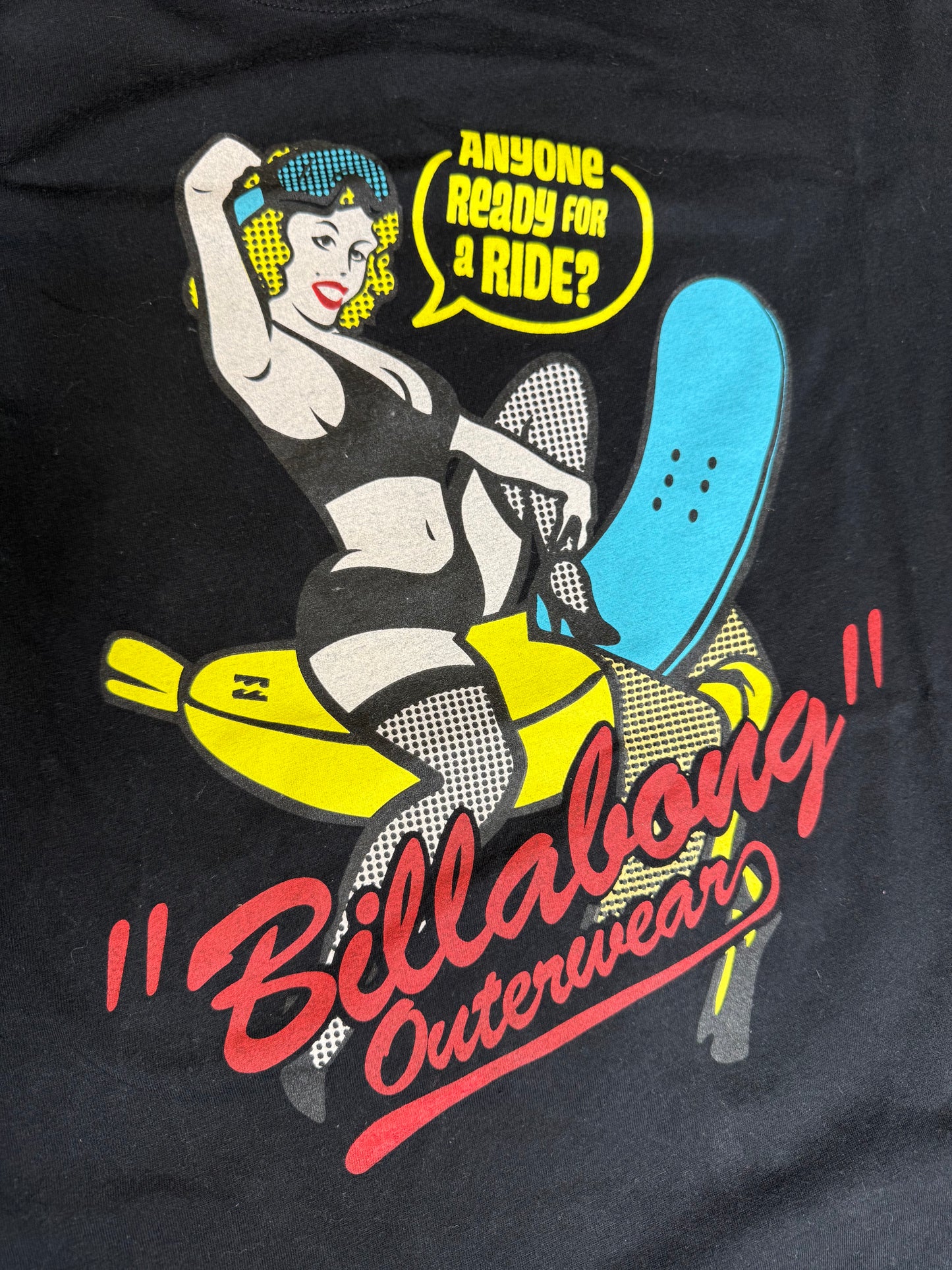 VINTAGE BILLA BONG PRINTED SHIRT (M)