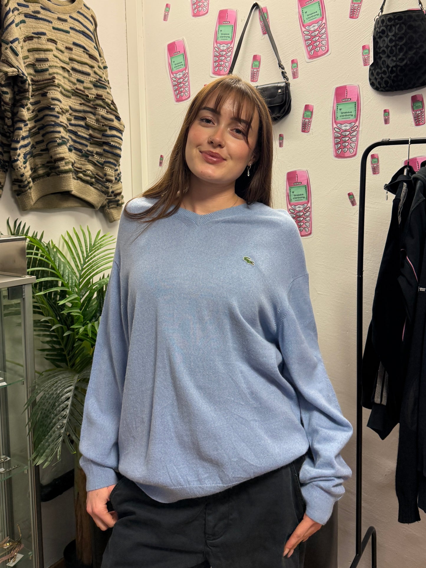 LACOSTE KNIT SWEATER (~XL)
