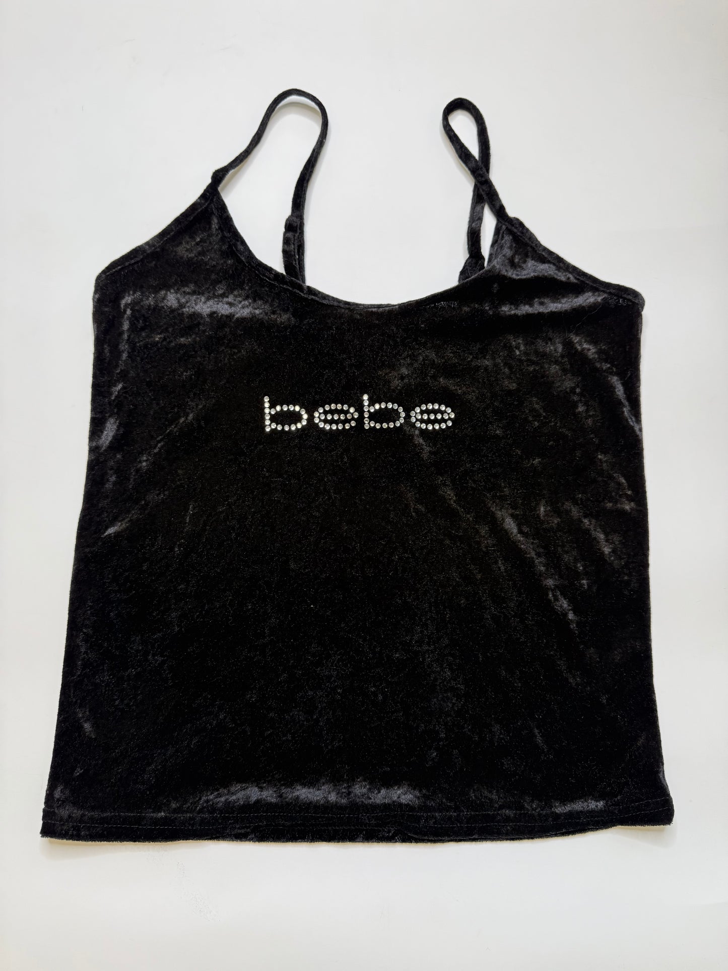 VINTAGE BEBE VELOUR TOP (M)