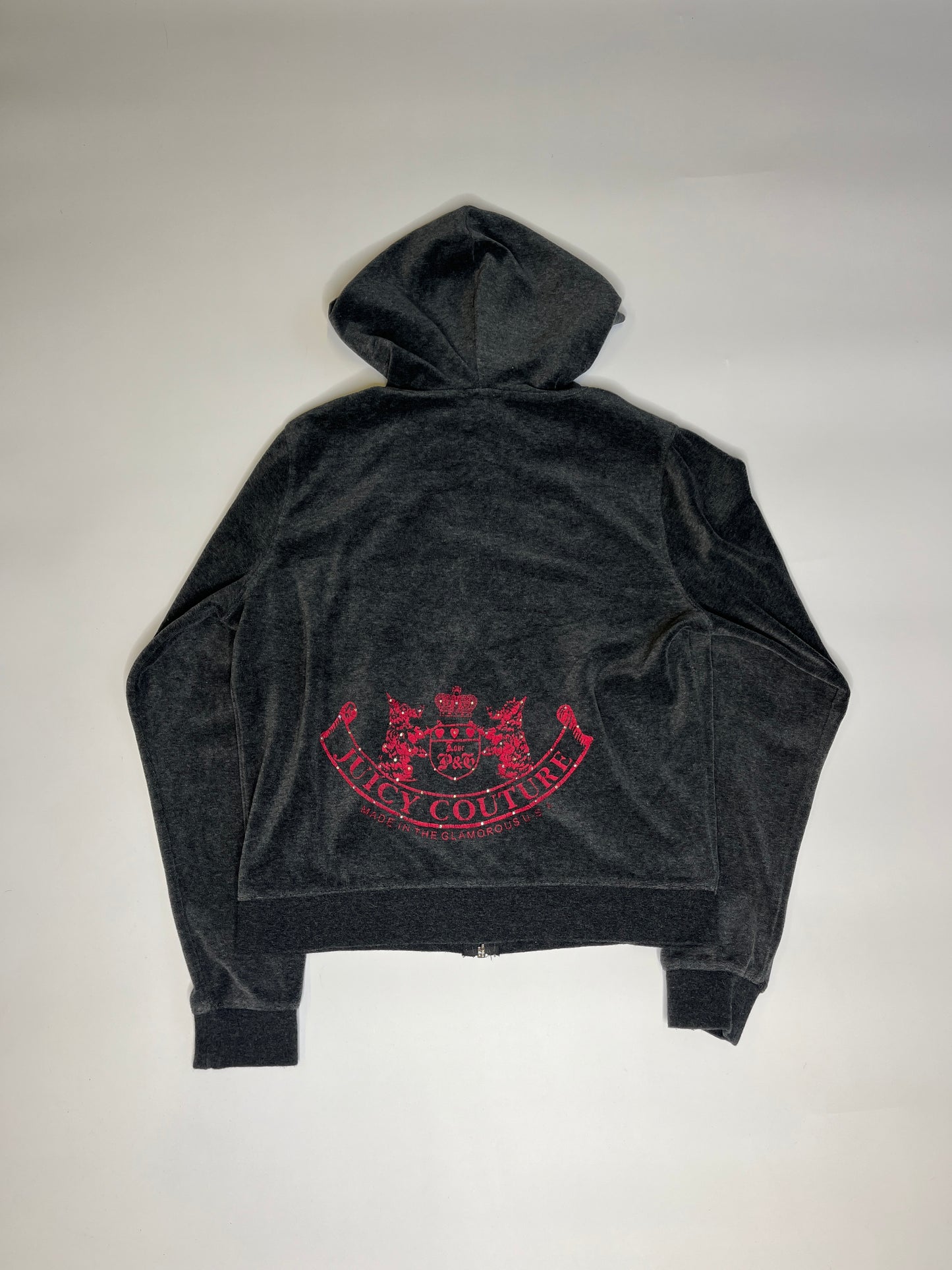 JUICY COUTURE ZIPPER GREY 2000s (M)
