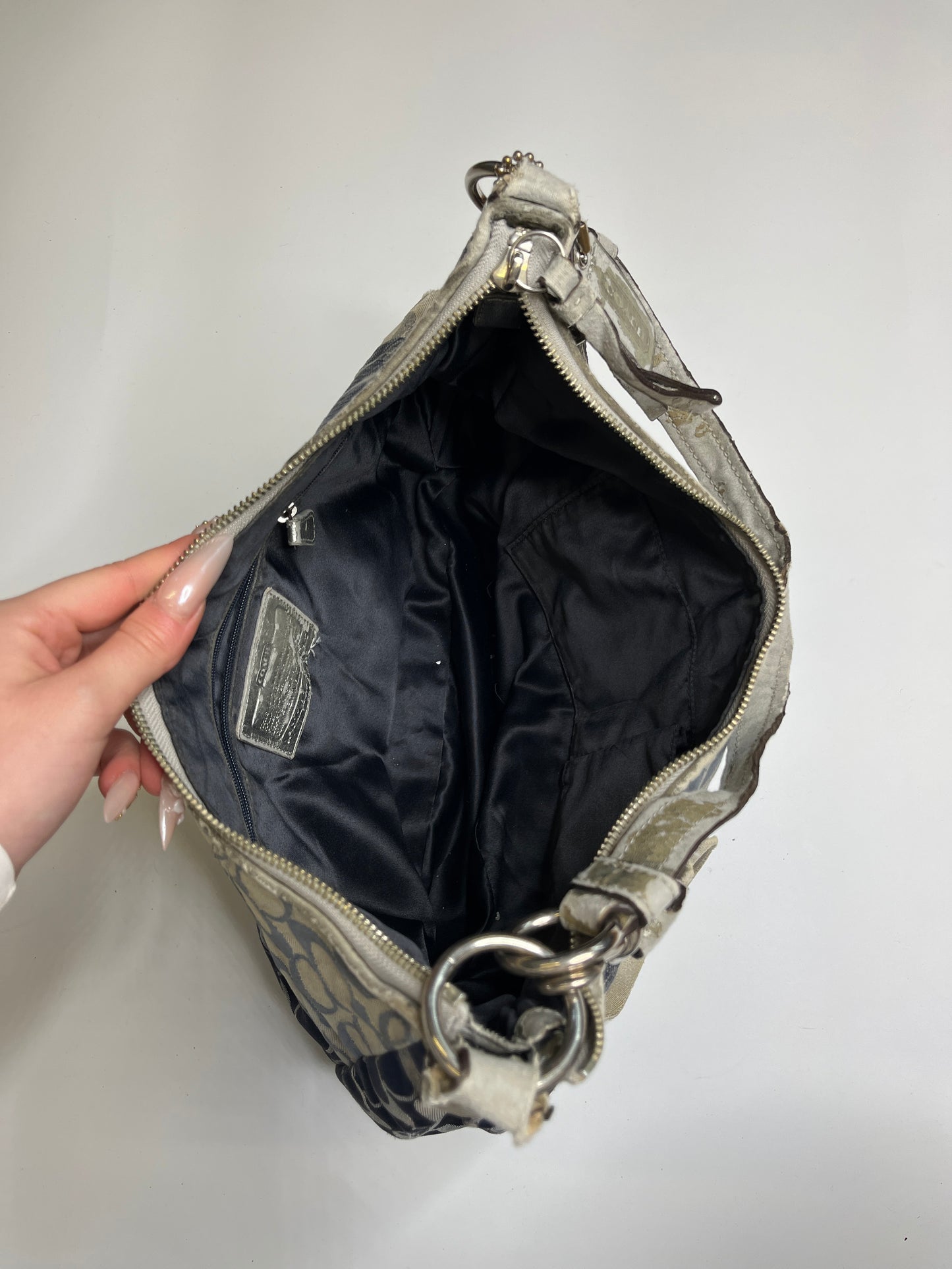 COACH MONOGRAM PURSE JEANS PATCHWORK